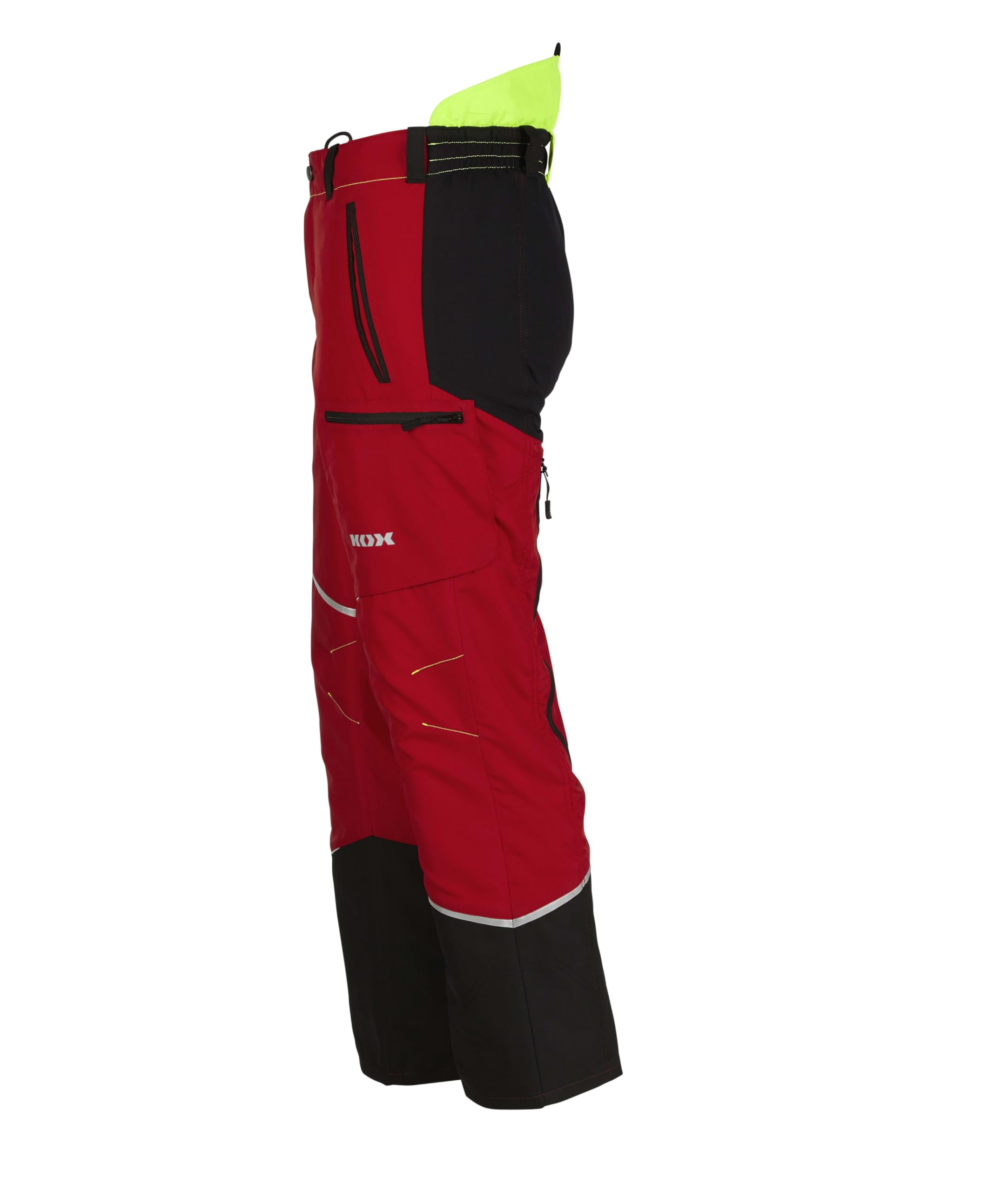 KOX Schnittschutzhose Mistral 3.0 Rot/Gelb Größe 98 | Typ A