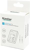 Vista 4 de Kastar Cargador USB delgado LCD para batería Canon LP-E12 LPE12, cargador LC-E12 LC-E12E, Canon EOS 100D, EOS M, EOS M2, EOS M10, EOS M50, EOS M100
