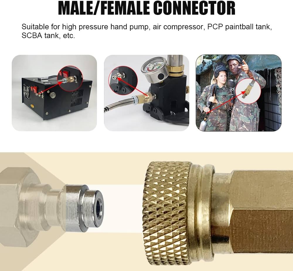 Amazon | ユニバーサル1/8 NPTメスコネクターと8mmクイックディス