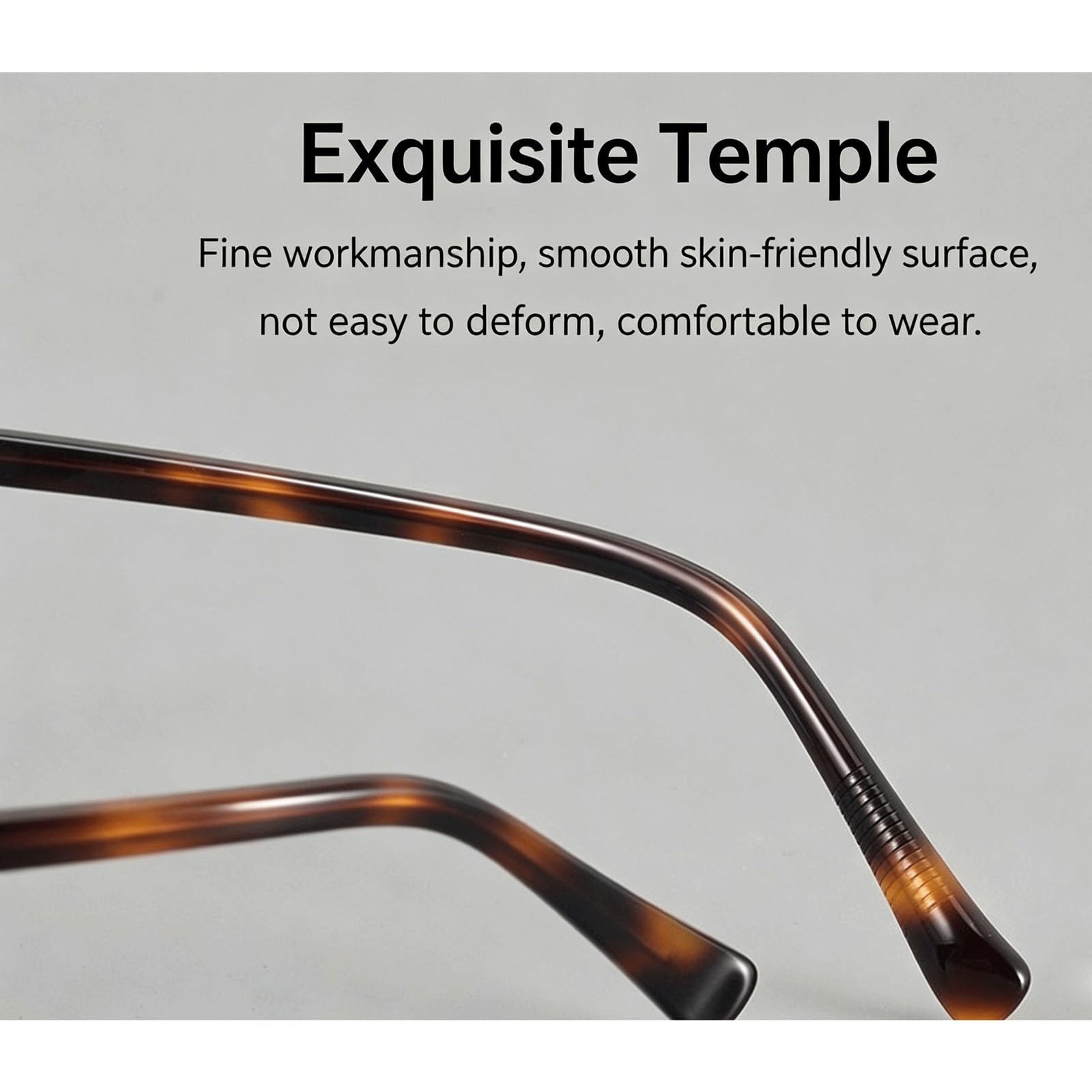 Quadratische Brillenfassungen for Computer | Nicht verschreibungspflichtige Acetat-Lesebrille mit AC-Linse, Vollrandbrille(Bleu)