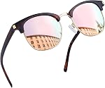 Joopin Polarized Sunglasses for Men Semi Rimless Womens Sun Glasses UV Protection Classic Shades for Driving Vacation