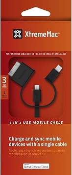 Xtrememac Multi Mobile Cable - 8 Inch