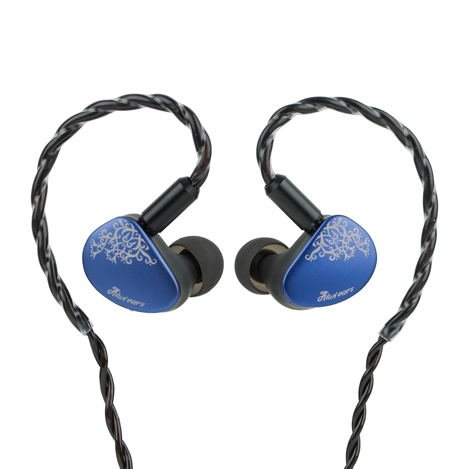 Kiwi Ears Cadenza II In-Ear-Monitor, 10 mm Titanium Dynamic Driver IEM Kopfhörer mit KARS 2.0 für präzise Klangbalance – CNC-Aluminium-Panel mit abnehmbarem 2-poligem Kabel für Musiker