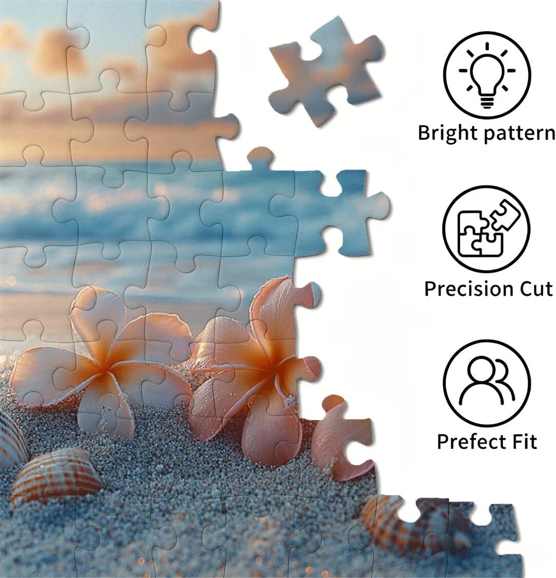 1500 sztuk puzzli dla dorosłych, gry rodzinne, kwiat plaża, n-265