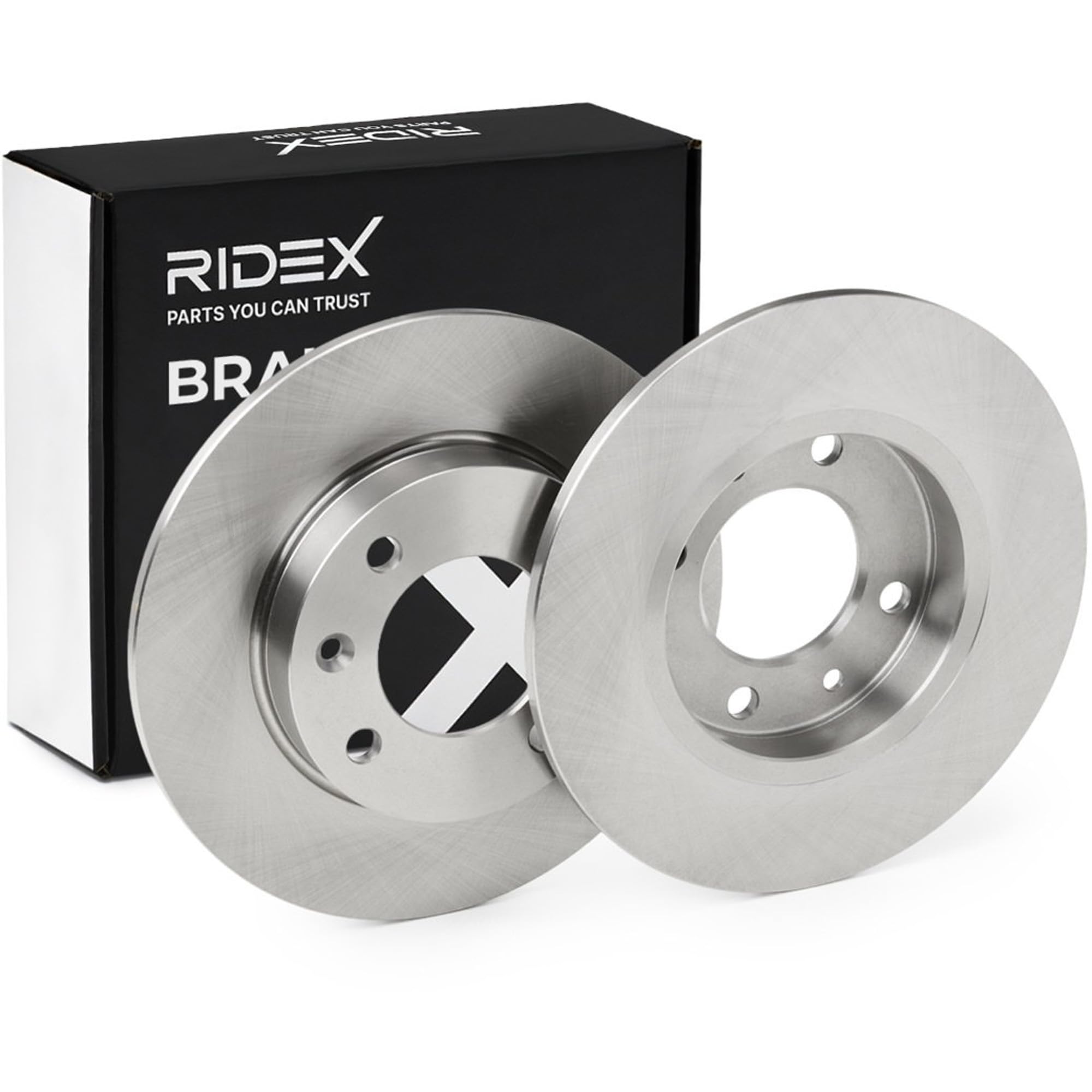 RIDEX 82B0653 2x Disco freno Posteriore senza viti/bulloni Compatibilità con CITROËN C3 I Hatchback FC, FN