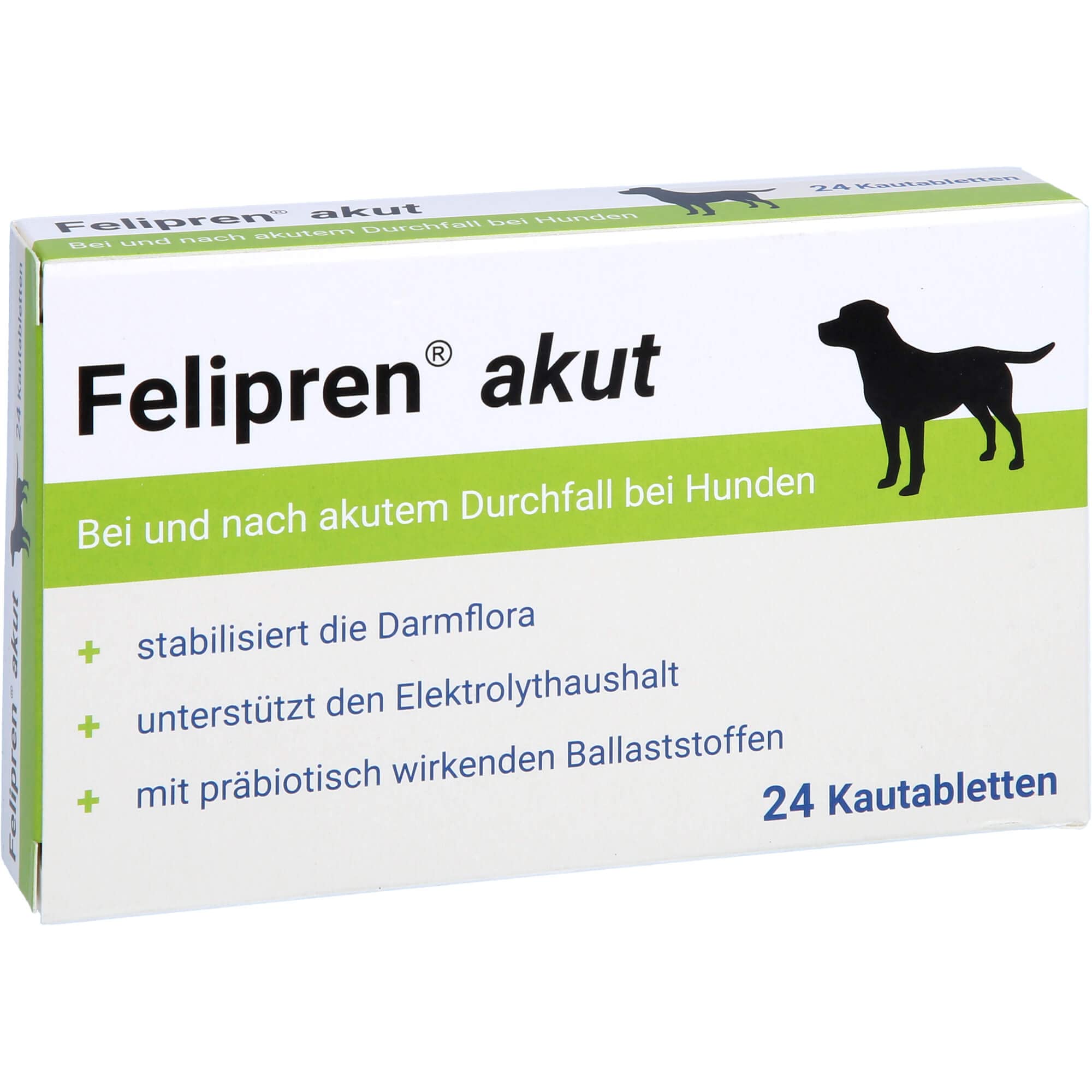 akut Kautabletten für Hunde bei und nach Durchfall – Unterstützung der Darmflora – Durchfallmittel – 24 Stück