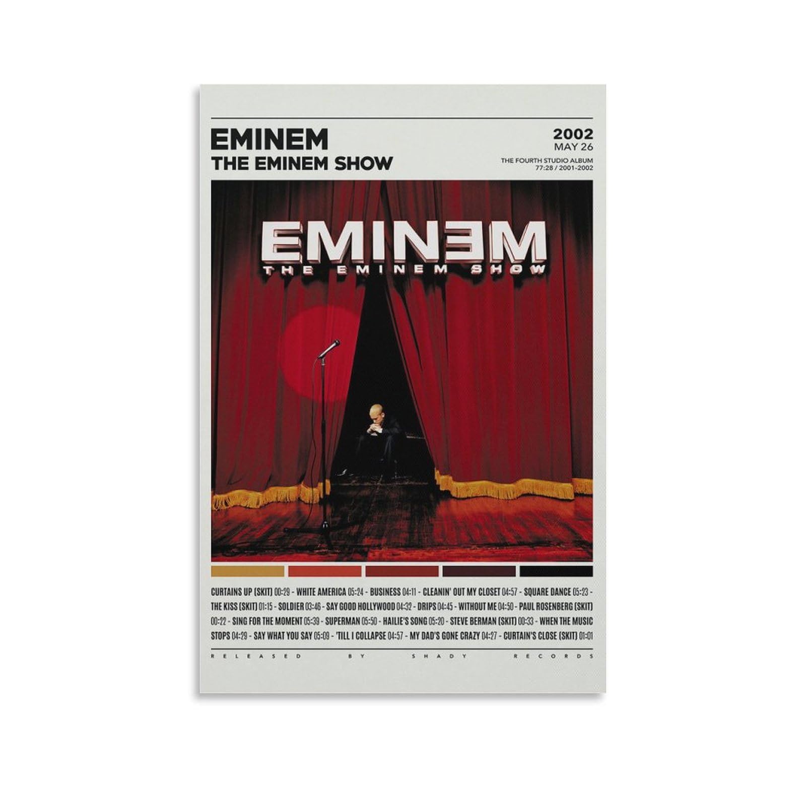 Poster D'album The Eminem Show - Impression Sur Toile - Décoration