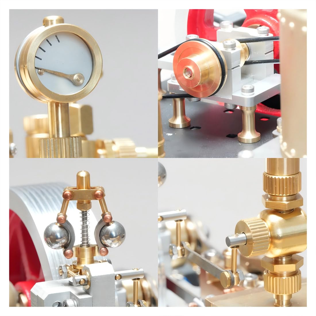 Retrol SE-03 Funktionierende Dampfmaschine, 38-teiliger DIY-Dampfmaschinen Modellbausatz mit Kessel, Generator & Lampe, Physik-Experimentierkasten und Sammlermodell für Erwachsene