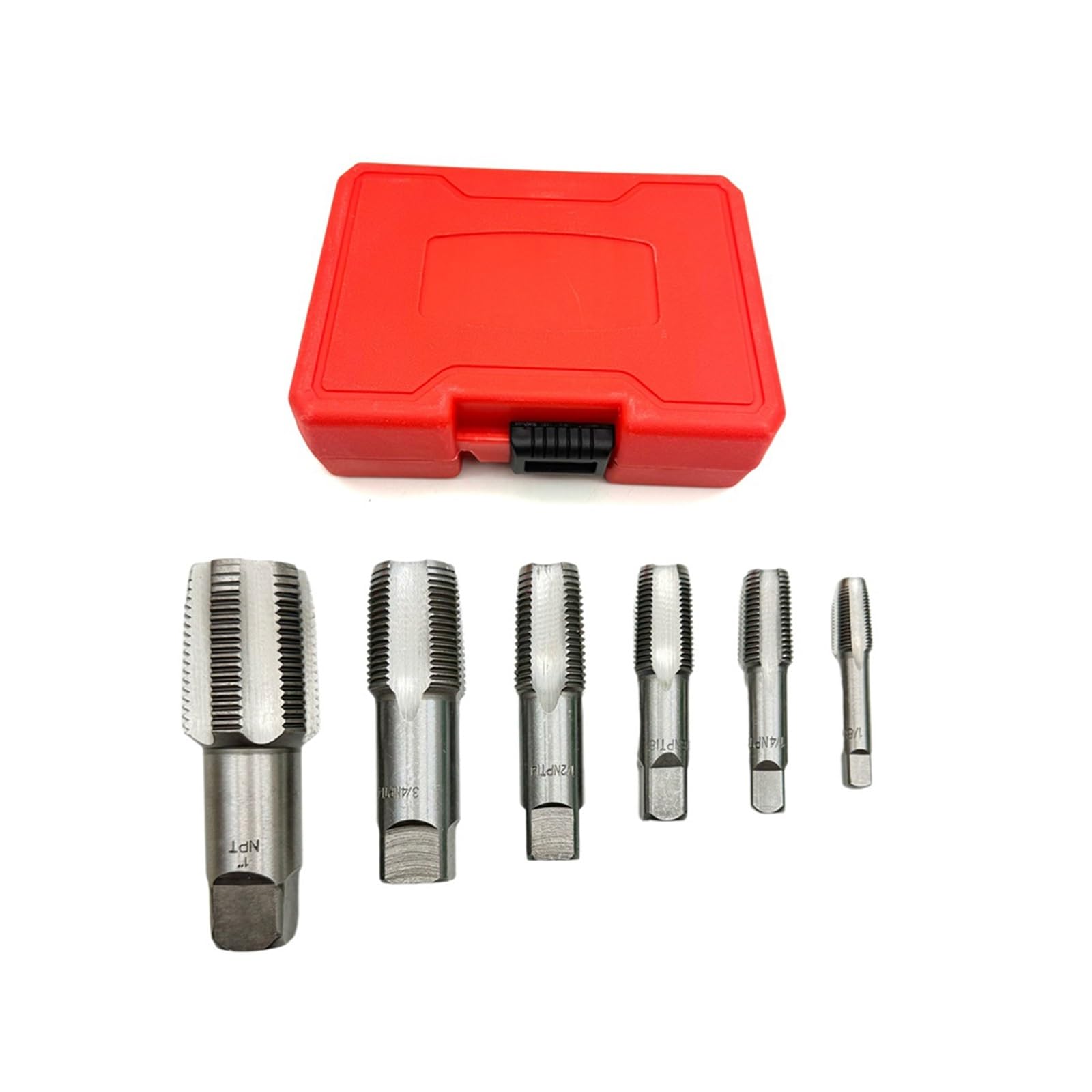 Zestaw 5/6 sztuk gwintowników do rur, gwintowanie hydrauliczne, z walizką do przechowywania, zestaw narzędzi do gwintowania(5pcs Set)