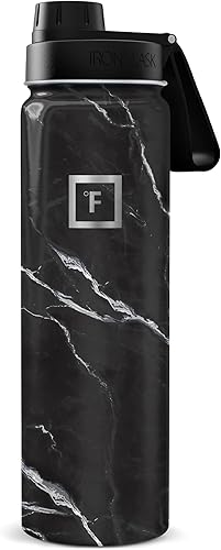 Miniatura 75 de IRON °FLASK Frasco de hidratación para acampar y senderismo con pajilla, botella de agua deportiva de acero inoxidable con aislamiento de boca