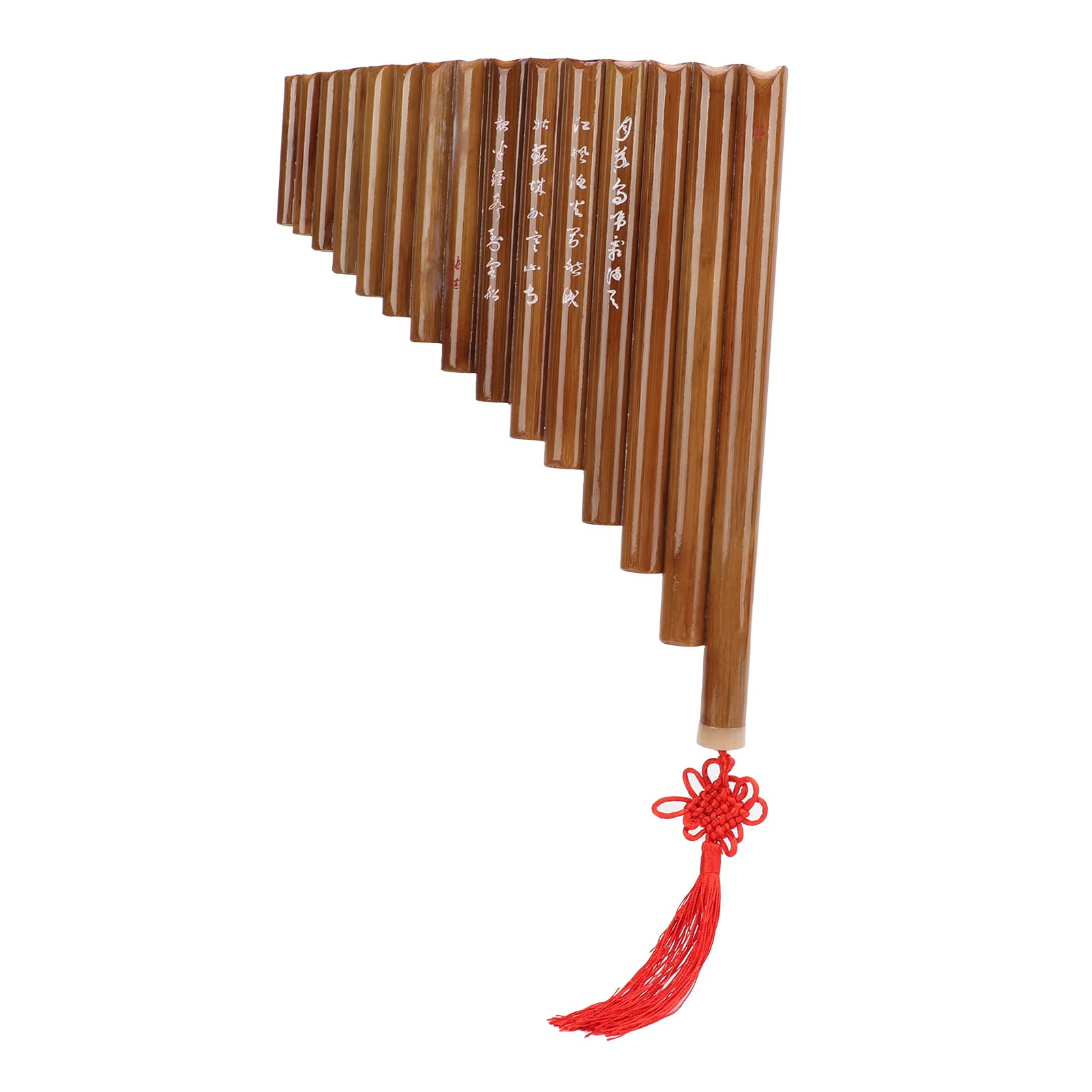 Flauto di Pan, bambù 15 Tubi G Tone Strumento Musicale Tradizionale Cinese Fatto a Mano, con Bellissimo Suono Regolabile, per Principianti Professionisti Amanti della Musica