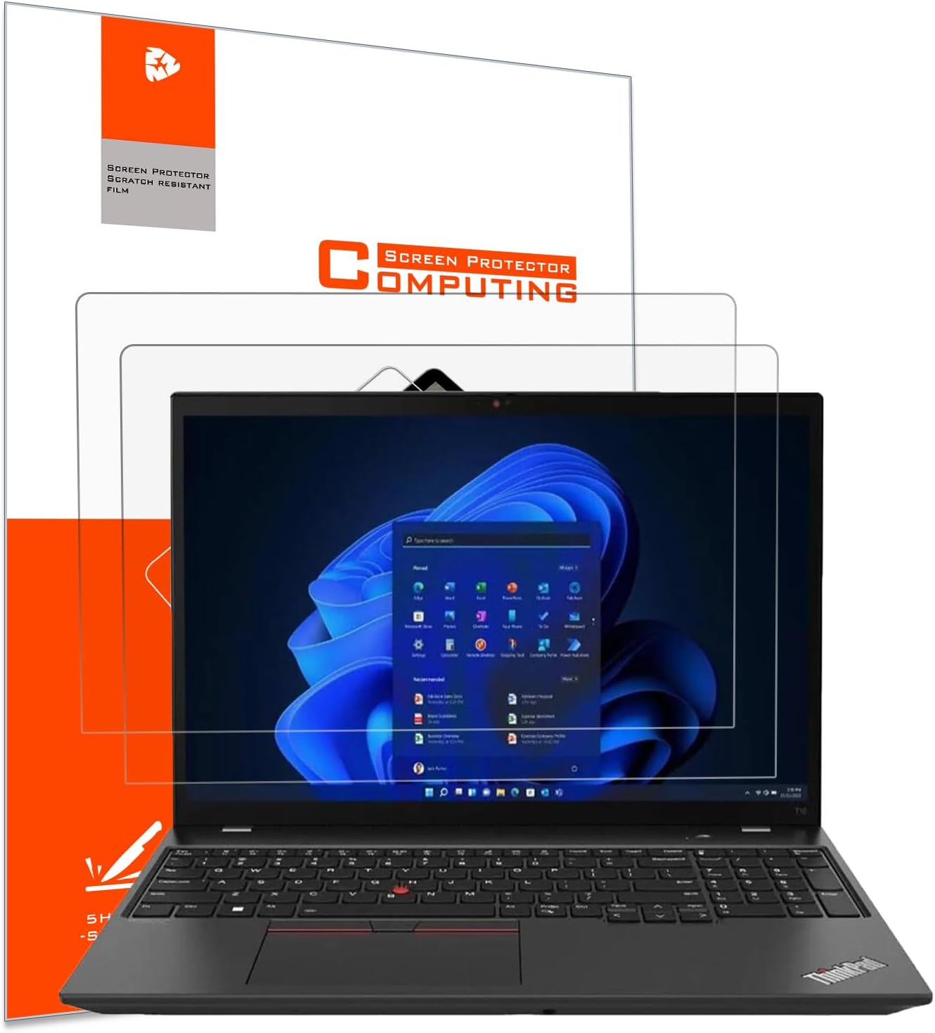 YINOVEEN 2 Pack Anti-Glare Screen Protector for 16" Lenovo Thinkpad T16 Gen 4/3/3/1,Thinkpad E16 Gen 3/2,Thinkpad L16 Gen 2/1,Thinkpad P1 Gen 7/6/5,Thinkpad P16v Gen 2/1&P16s Gen 3/2/1 Laptop, Matte
