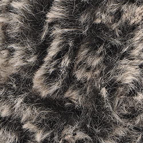 Image of NICEEC Faux Fur Yarn Super Soft, Chunky & Fluffy, Eyelash Yarn for Crochet & Knitting(Total Length 210yds /10.6oz) - Coffee /300g