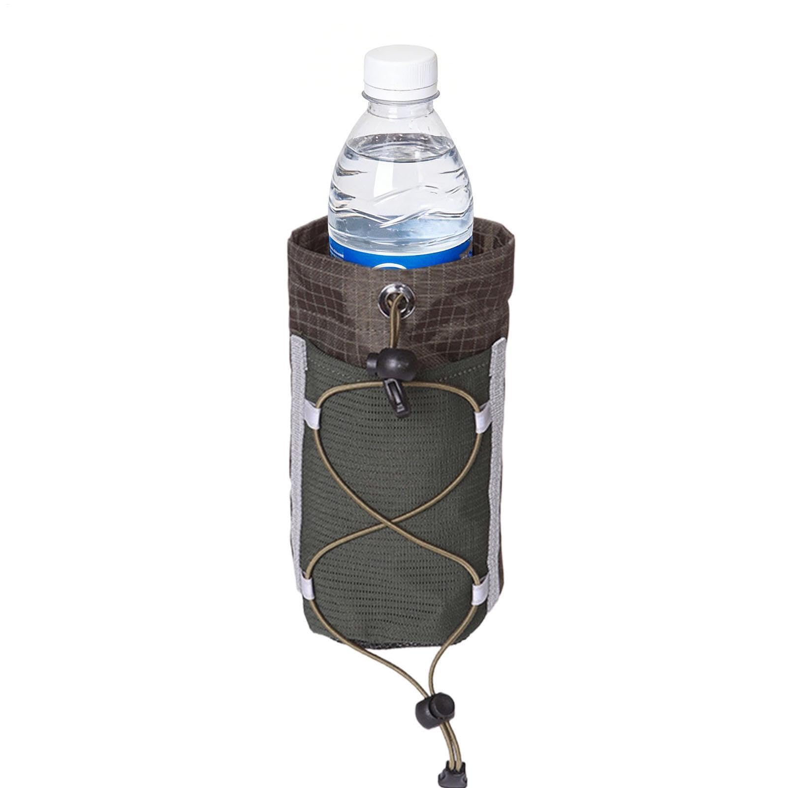 Backpack Shoulder Strap Pocket Water Bottle Carrier