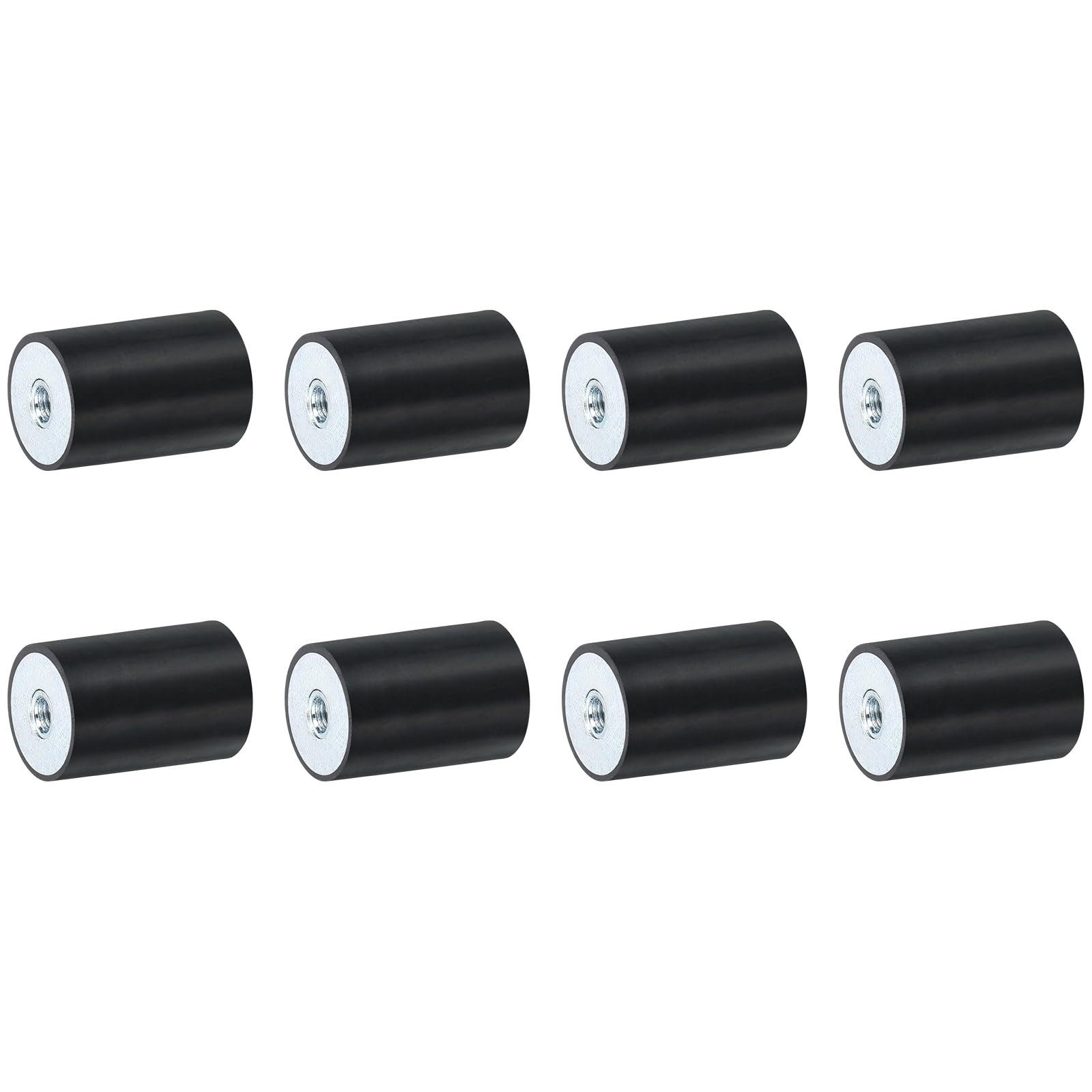 uxcell 8Pcs 20 x 30mm M5 Thread Female Rubber Mounts, Vibration Isolators, Replaces Anti Vibration Pads Flat Silent Block Base Block