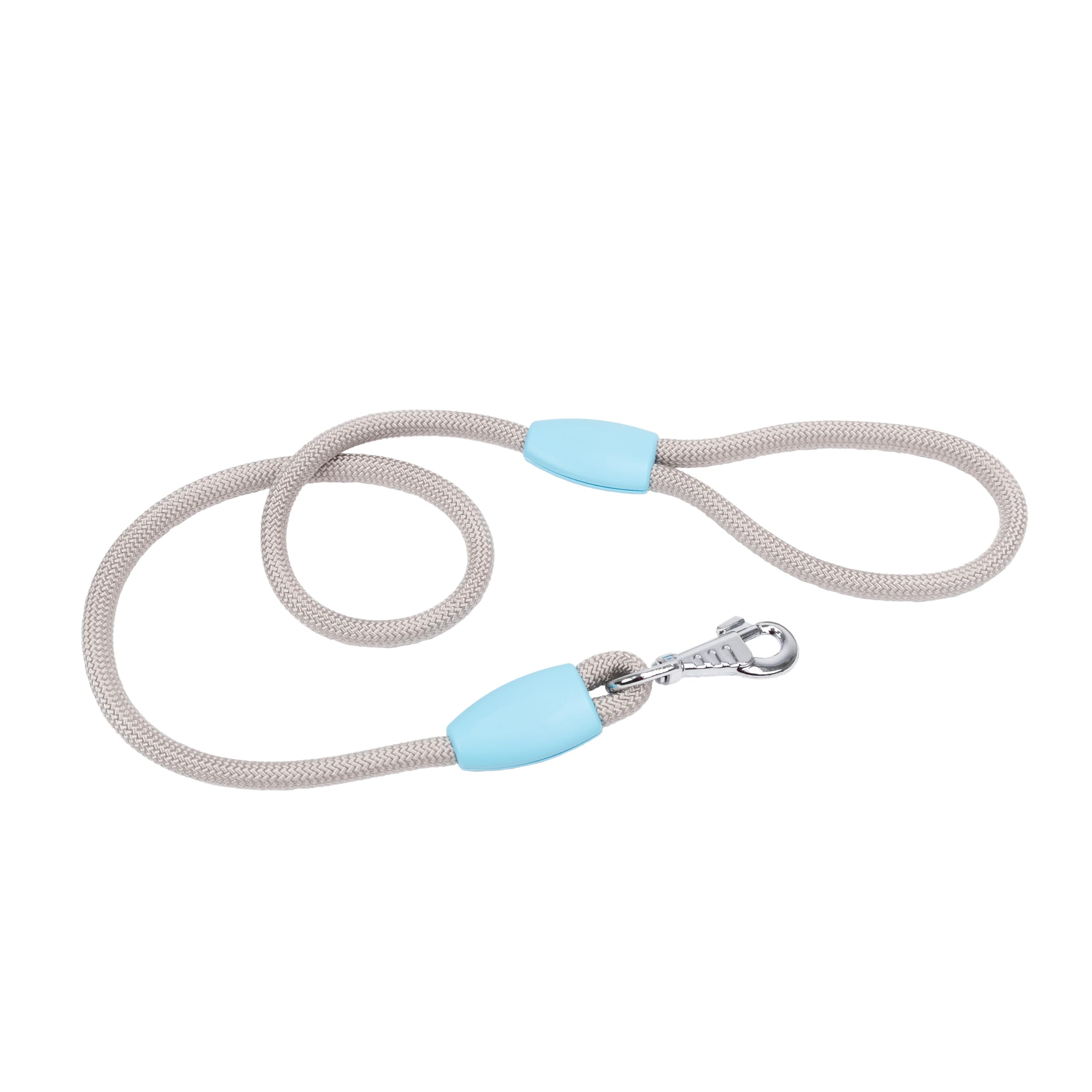Ferplast SPORT Dog Lead, in Nylon Cord with Metal Snap Hook, Handle for Safe Control Length 120 cm, Thickness 13 mm, Grey