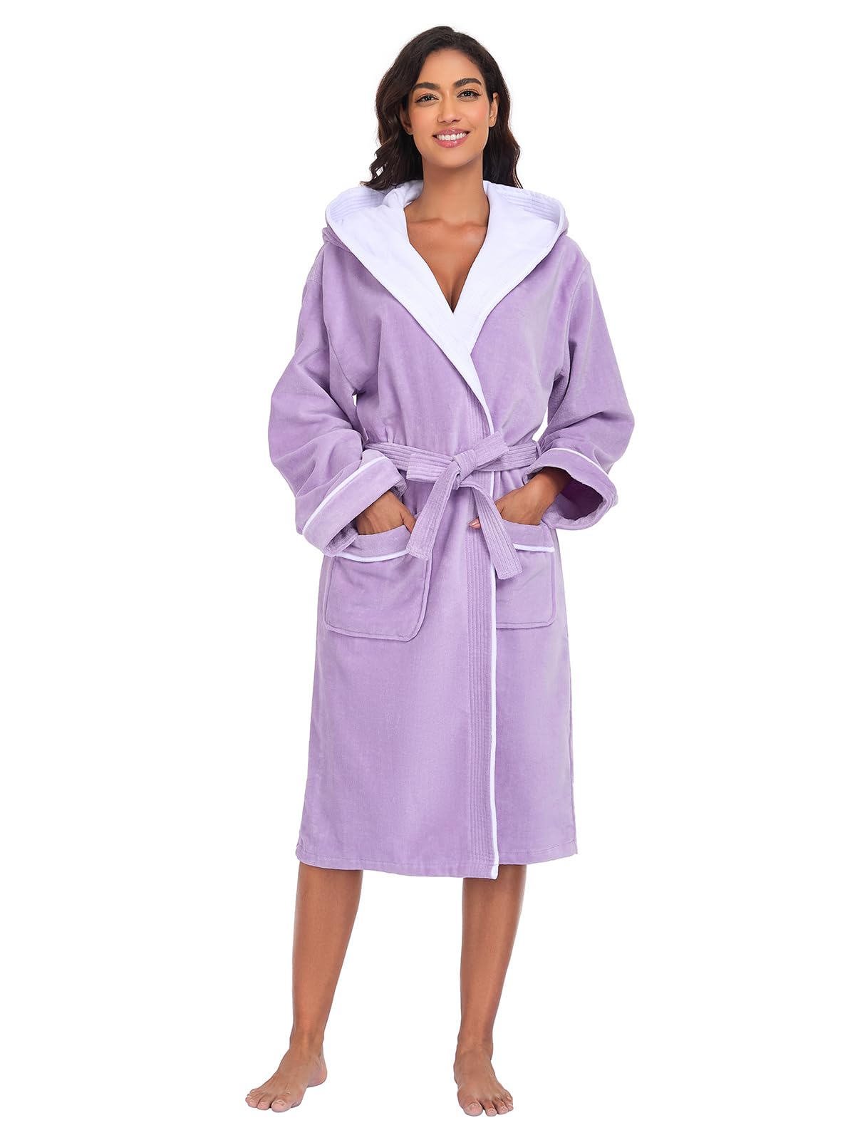 Dames Velours Badjas /Ochtendjas Sofie - Badjassen