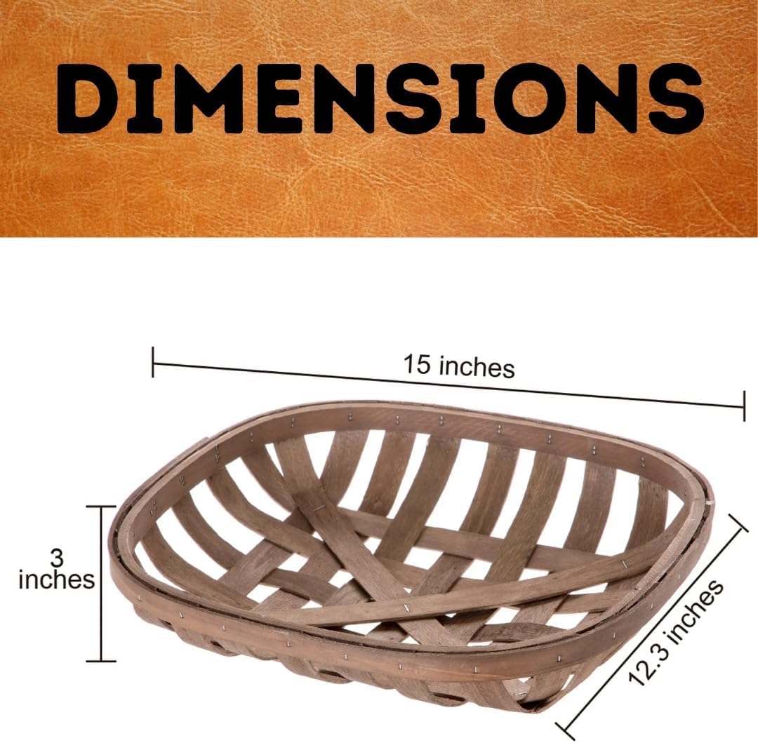 SEDLAV Brown Woodchip Tobacco Decorative Basket - Rustic Charm for Home Organization