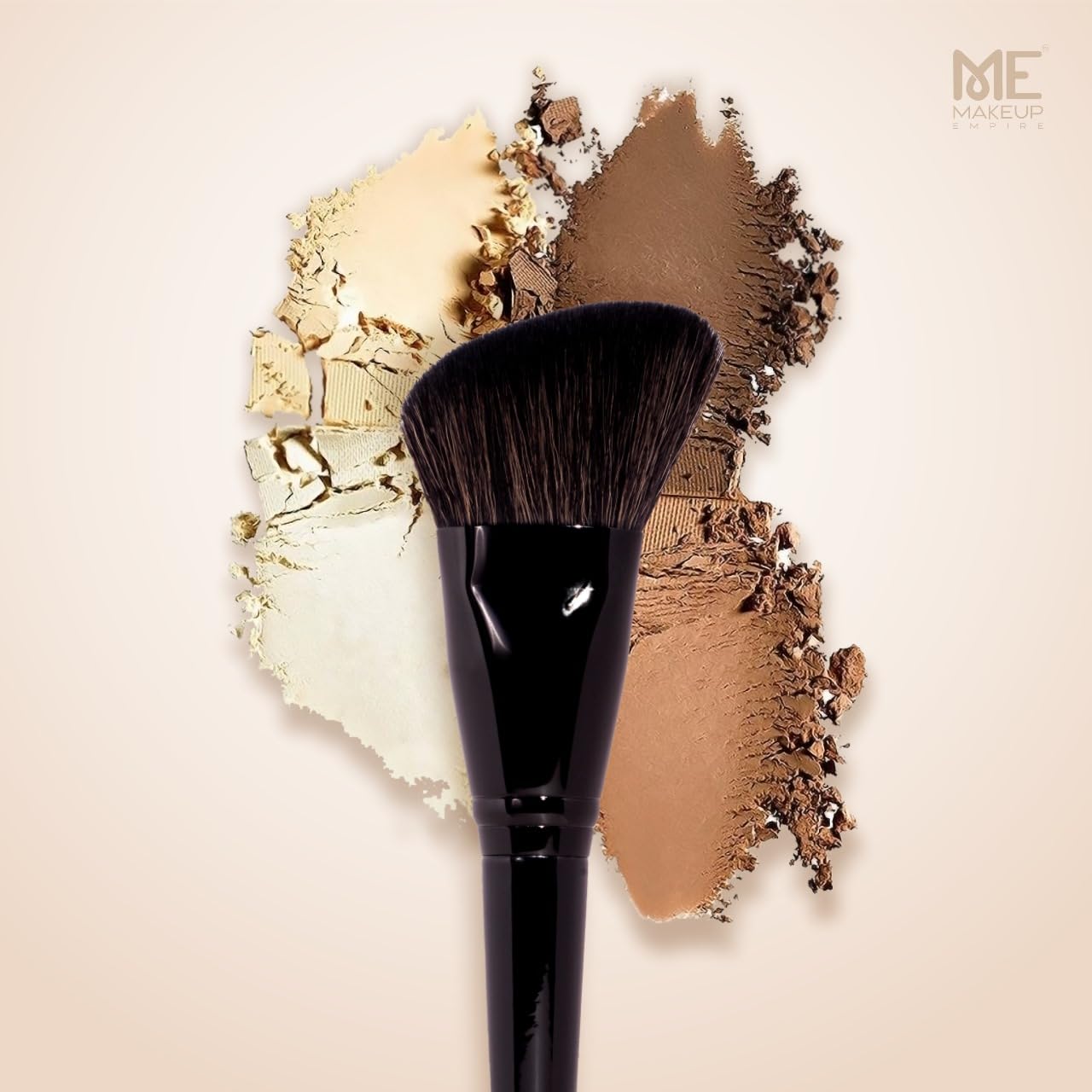 Justgold Professional Powder Contour Brush Fluffy Angled Ultra Soft Synthetic Bristles Wooden Handle Metal Ferrule Single Stroke Blending Contouring Bronzer Makeup Tool Wooden Handle #09 - Image 9 thumbnail