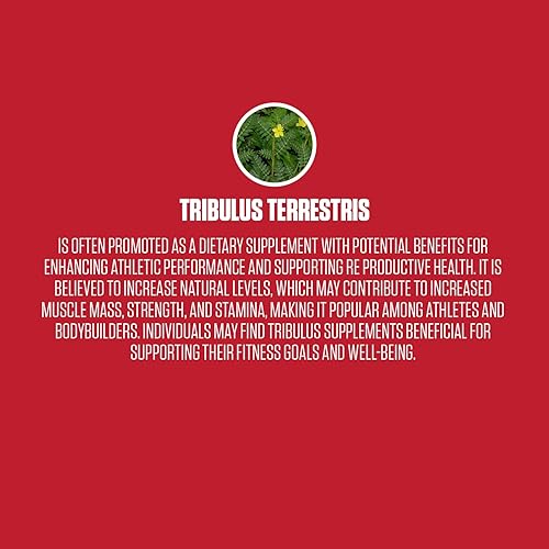 Miniatura 3 de Tribulus Pure Extra Strength  Suplemento #1 de Tribulus Terrestris para hombres para aumentar la fuerza, mejor resistencia, desarrollar músculo y