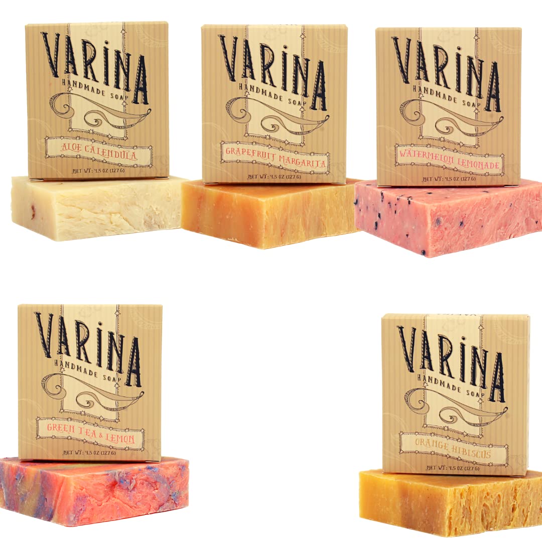 Natural Aloe 2 Variety Bar Soap - Gentle Cleansing for Sensitive Skin Fruity - 5 Pack - Experience