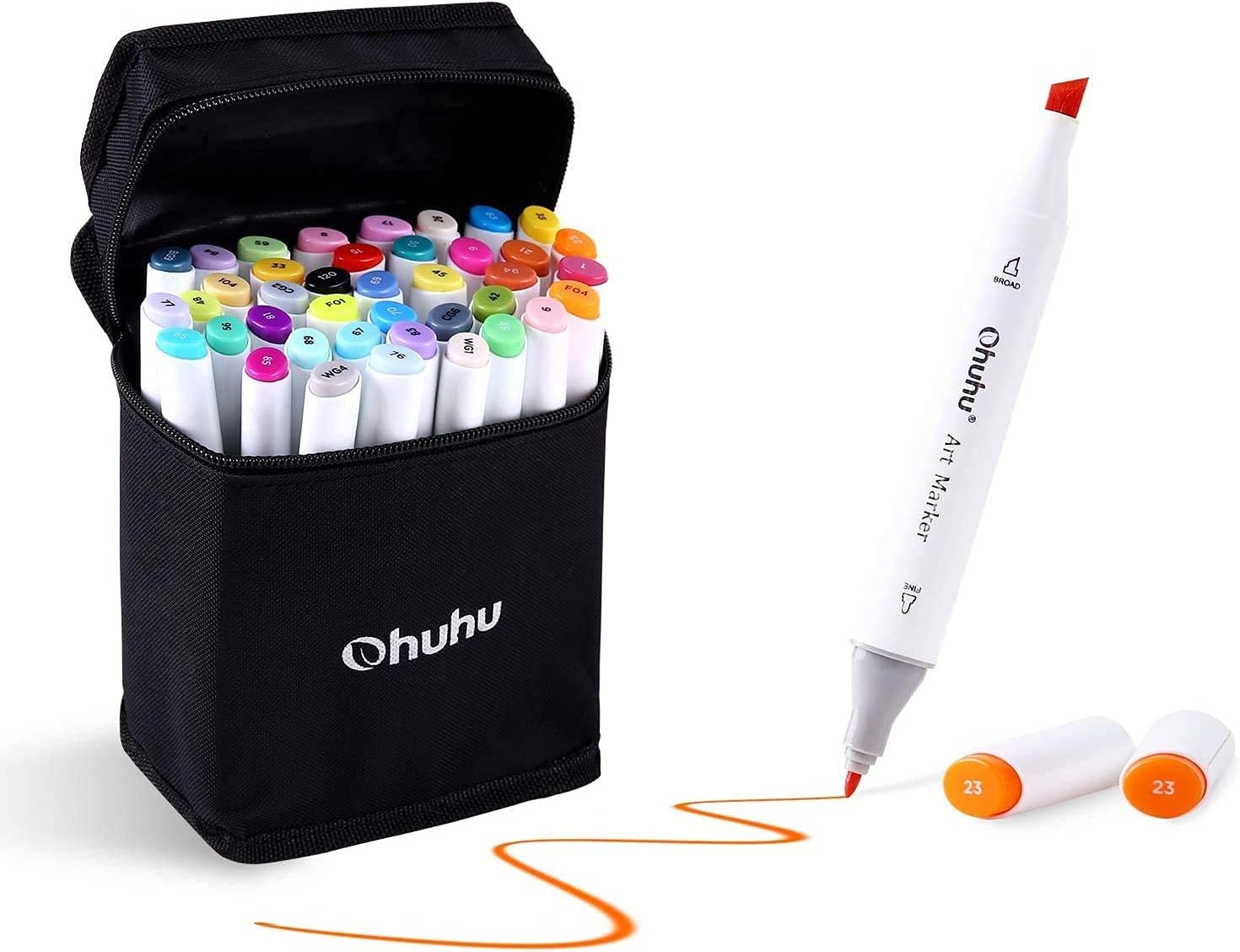 ohuhu 120 brush markers