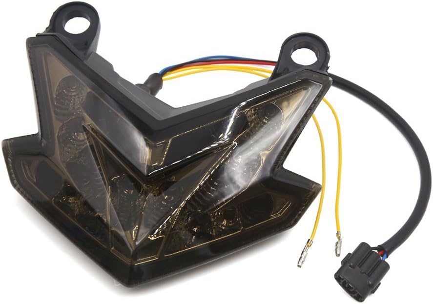 TAWSK Motorcycle LED Integrated Brake Tail Light Turn Signals Smoke Lens Stop Rear Lamp for Kawasaki Z125 Z800 ZX6R 636 13-14
