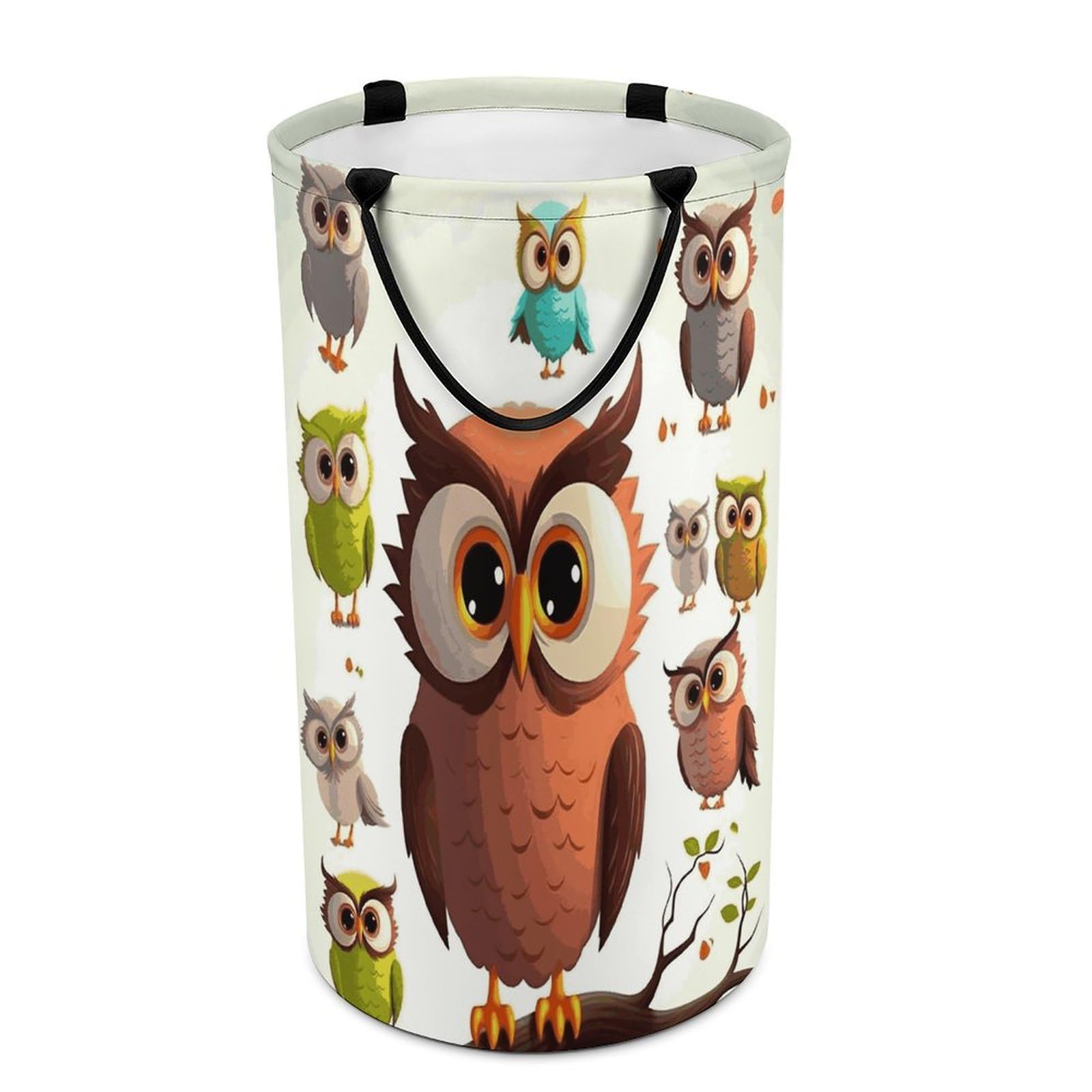 Panier à linge pliable hibou pour organiser les jouets encombrants