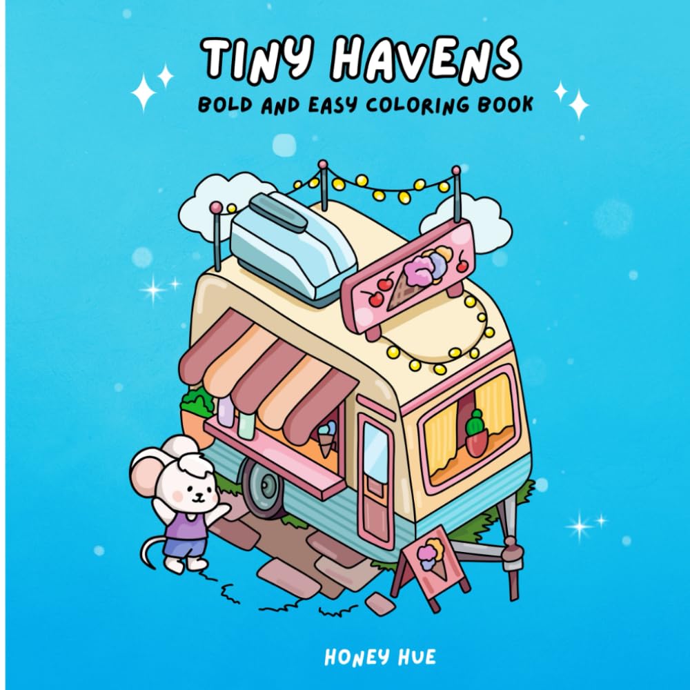 Tiny Havens: The Little Book of Little Nooks: 30 Whimsical Scenes to Color (Kozy Friends on Adventures)