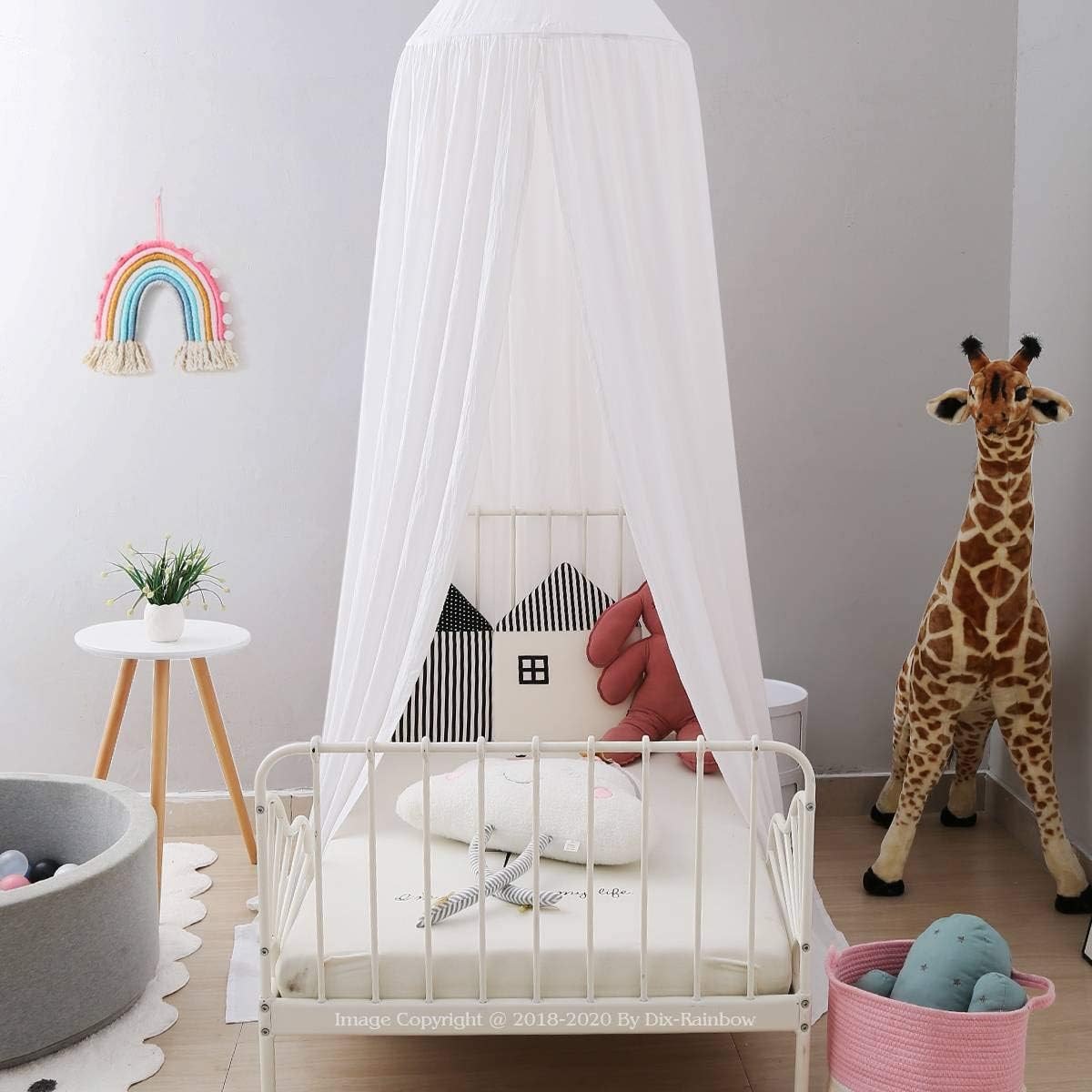 Buy dixrainbow Bed Canopy Net for Kids Baby Child, Prince Round Dome