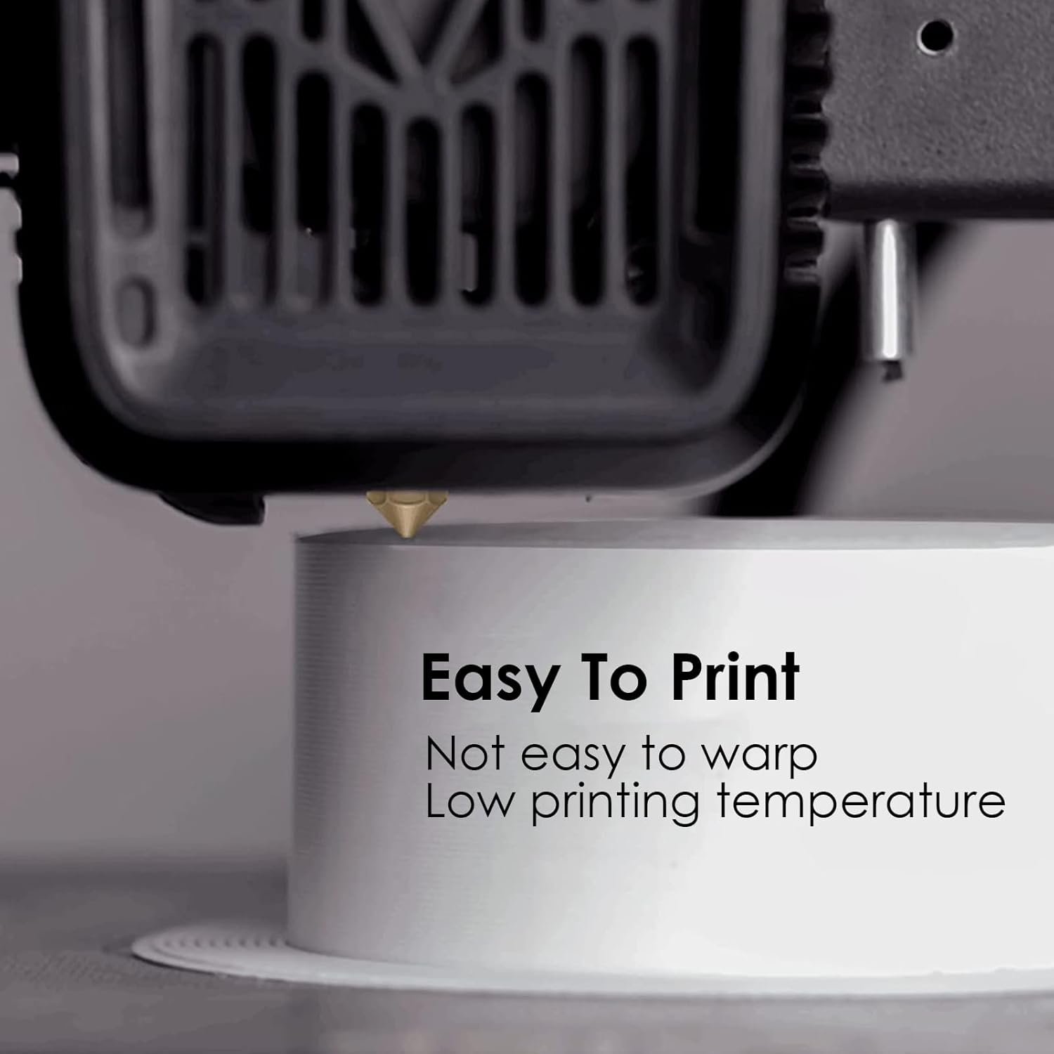 PETG Filament 1.75mm, 3D Printer Filament 1kg Spool, Food Contact Grade, Chemical Resistance, High Toughness, Black