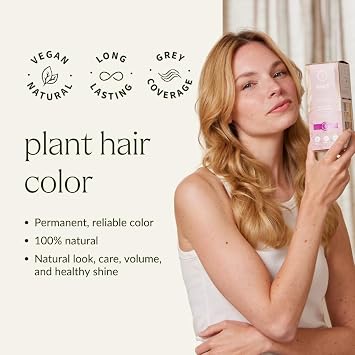 khadi LIGHT BLONDE Natural Hair Color - Hair Color for radiant wheat blonde to warm, golden honey blonde - 100% herbal & natural - 3.5 oz
