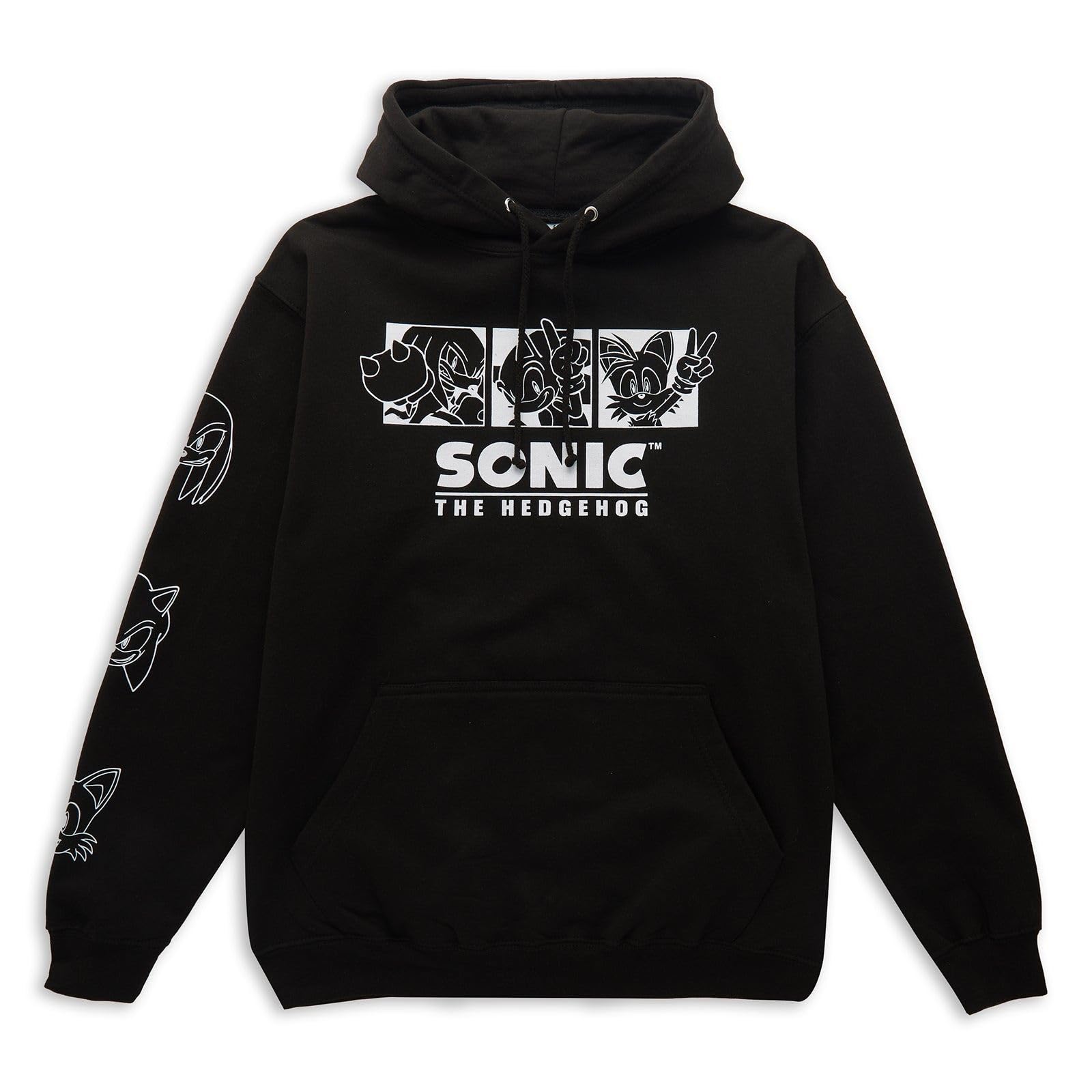 Zavvi Sonic The Hedgehog Trio Hoodie - Black XXL