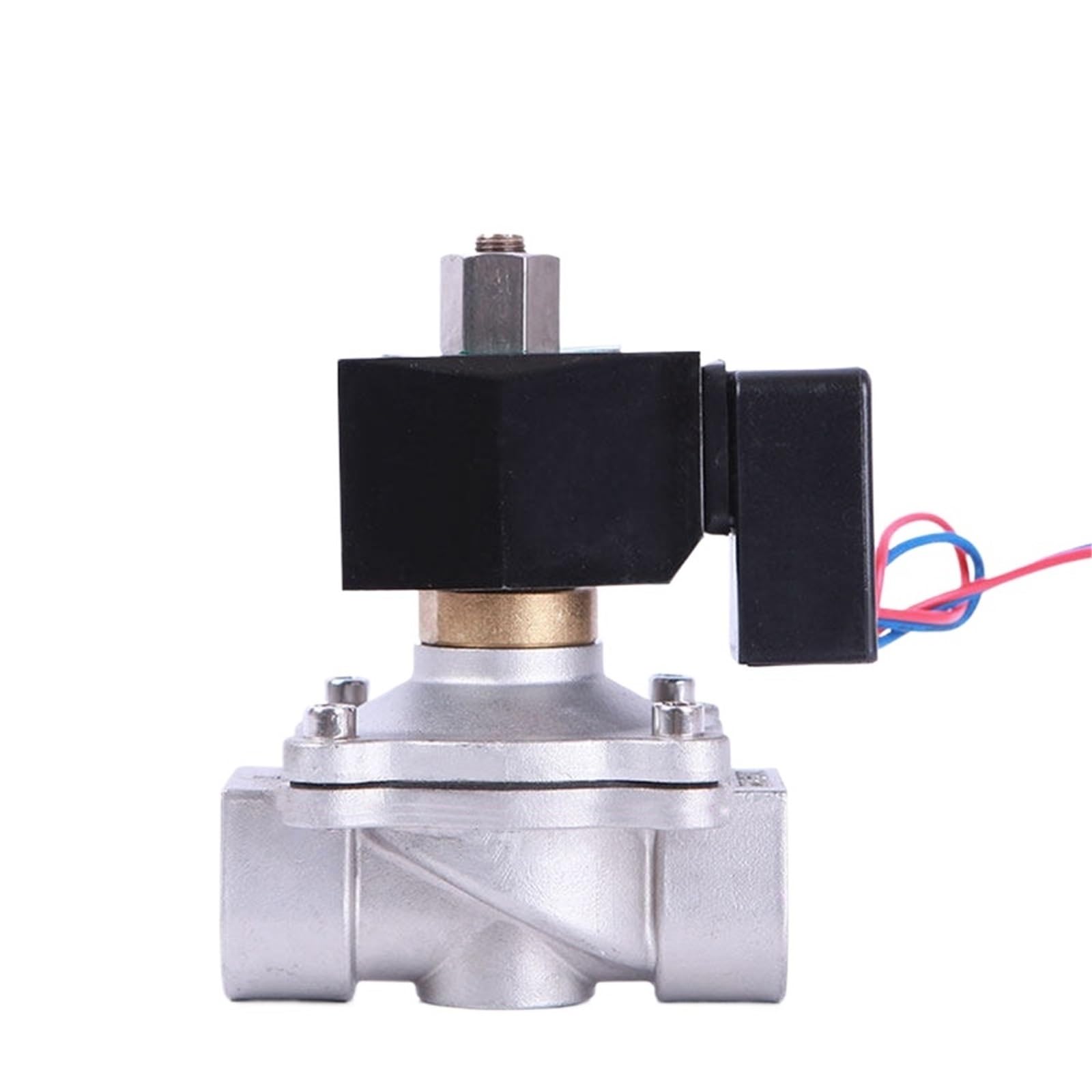 KKCZOFMJ 1 inch Water Solenoid Valve Stainless Steel Normally Open Non Hot Solenoid Valve 220VAC 110VAC 24VDC 12VDC Solenoid Valve(G-240VAC)
