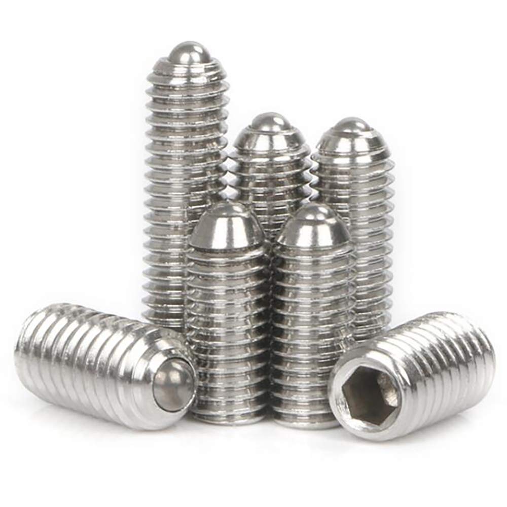 M3 x 6mm Stainless Steel Hex Socket Spring Ball Point Grub Screws 20pcs
