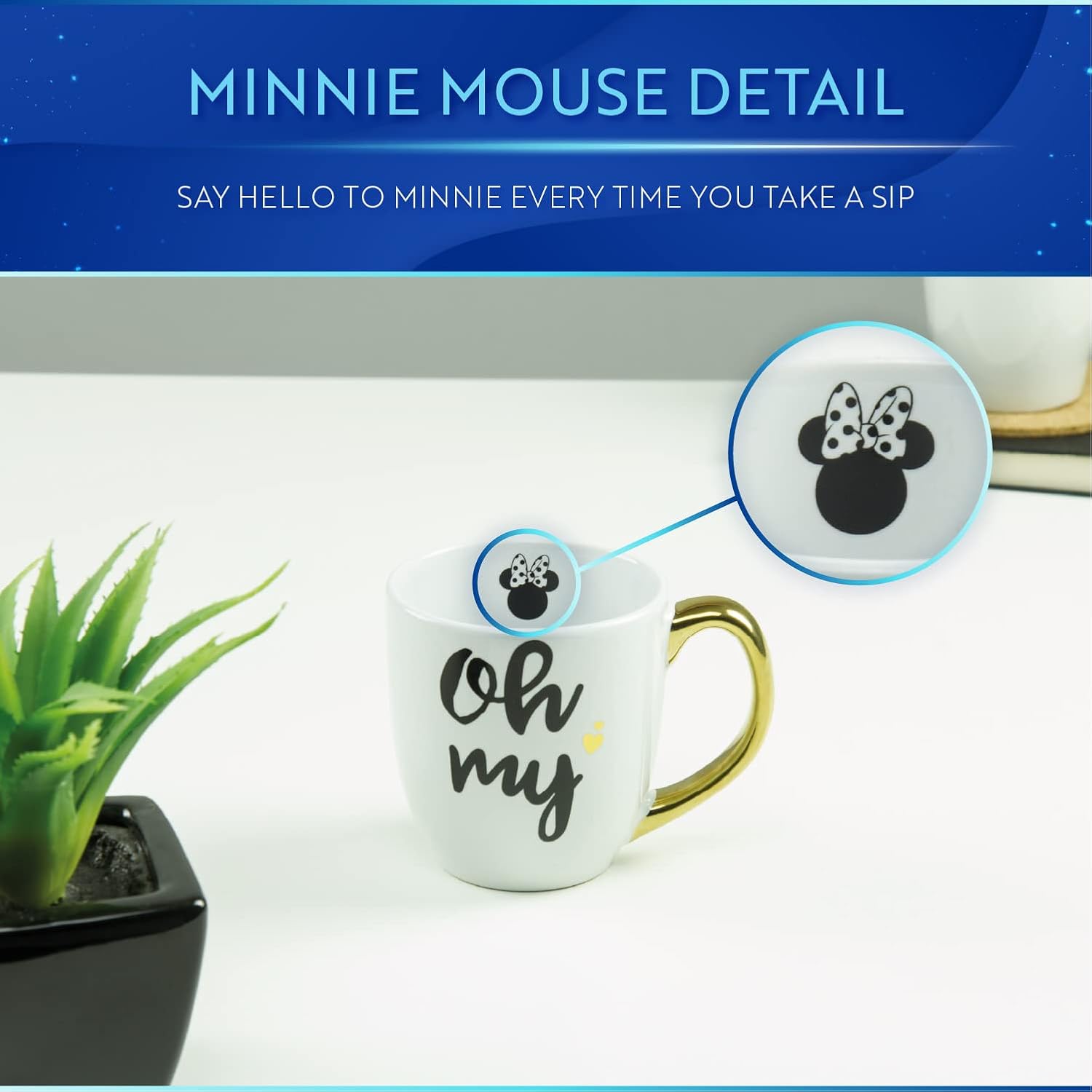 Disney Minnie Mouse Mug, Ideal Cup, Official Merchandise
