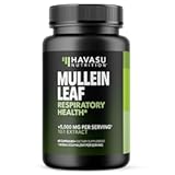 Mullein Leaf Capsules for Respiratory Health - 5000mg Extract 10:1 for Lung Support and Immune Function - 60 Count - Vegan, Non-GMO Capsules - Herbal Supplement for Daily Wellness - 2 Month Supply