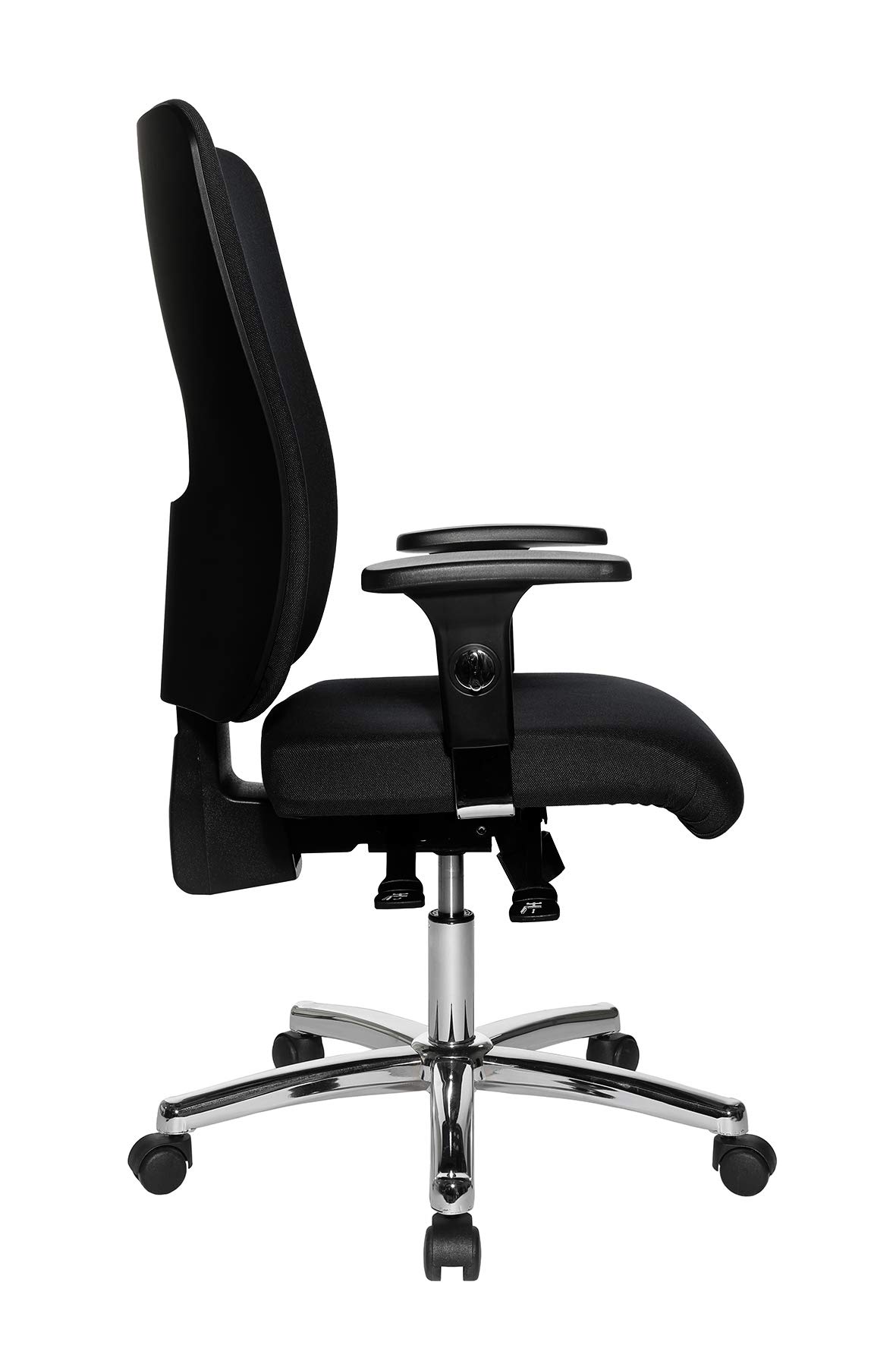 Sedia da ufficio / sedia girevole AVEA I tessuto bordeaux hjh OFFICE | Leroy Merlin