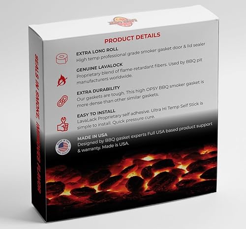 Miniatura 2 de LavaLock® Junta de repuesto de alta temperatura para Vision Grill 1 x 1/4 extra gruesa tamaño correcto