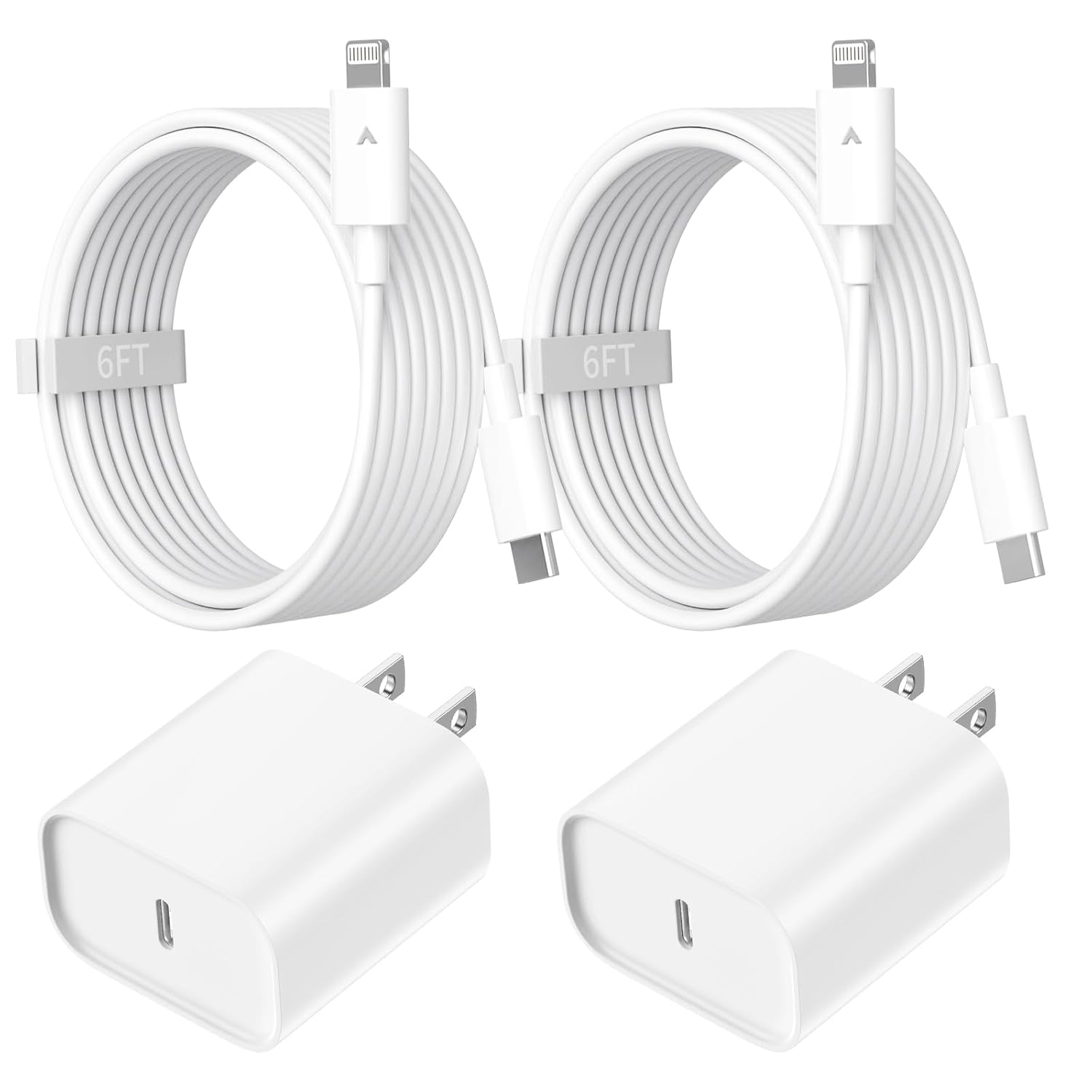 USB C Charger for iPhone 14 13 12 11 Charger, 2Pack USB C Fast Charger Plug Power Adapter with 6FT Type C to L.ightning Cable for iPhone 14/13/12/11 Pro/Pro Max/XS Max/XS/XR/X/SE/8 and More