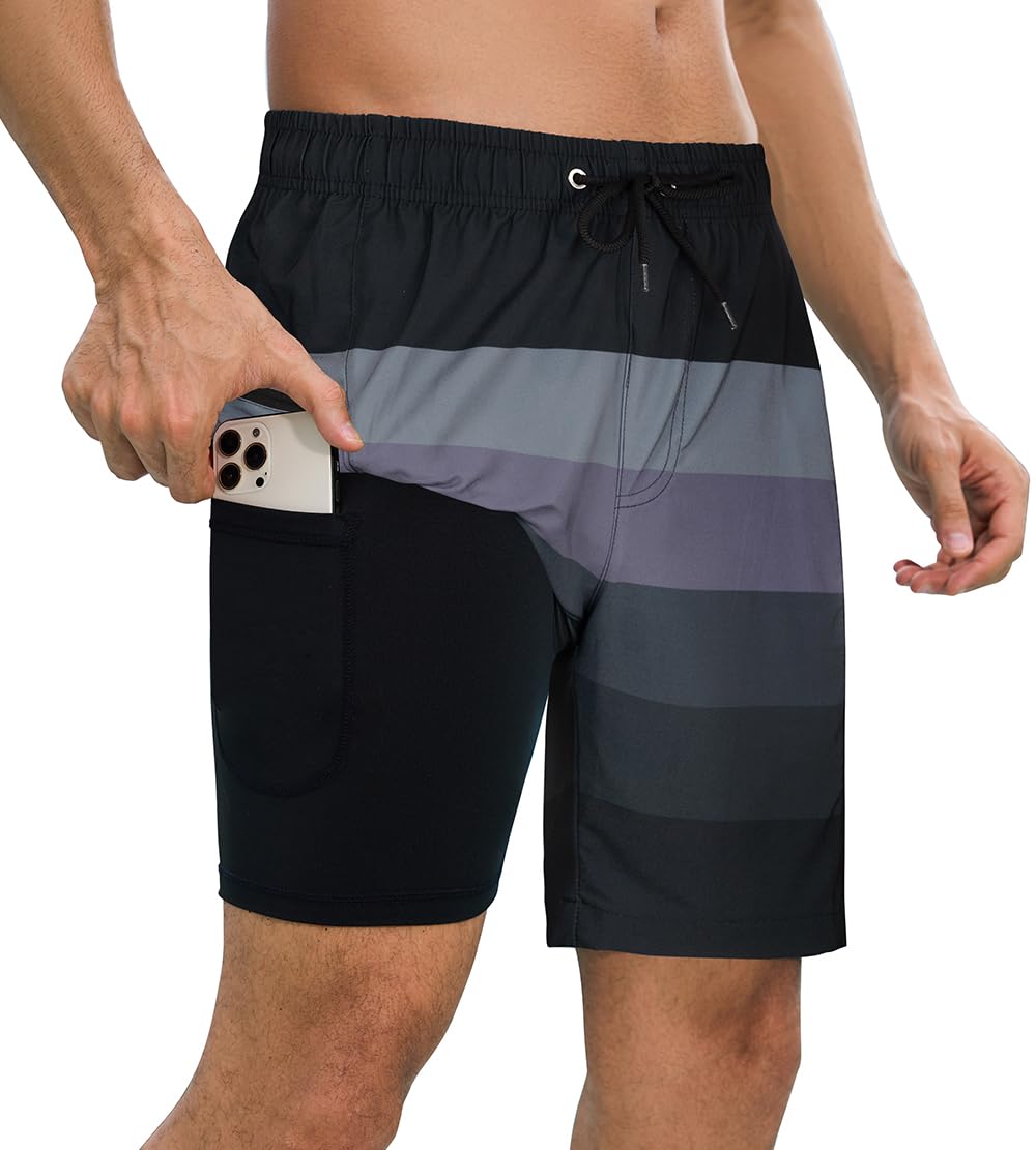 SHEKINI Bañadores para Hombre con Cremallera Trajes de Baño para Hombre Secado Rápido Bañador Hombre