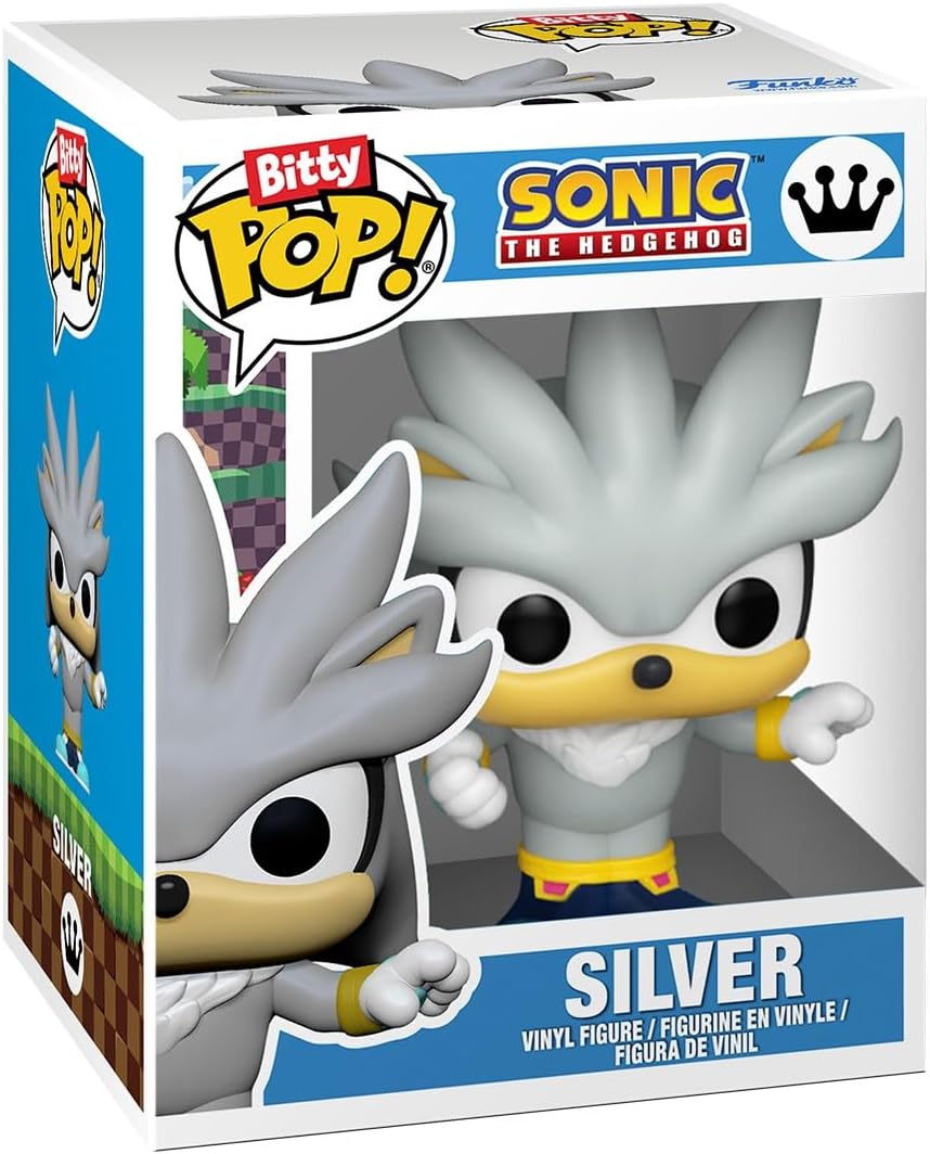Funko Pop! Bitty 4pk: Sonic the Hedgehog - Shadow with Emerald, Rouge, Neo Metal Sonic, and Silver - 0.9 Inch (2.2 Cm) Collectable - Stackable Display Shelf Included - Gift Idea - Party Bags Stocking