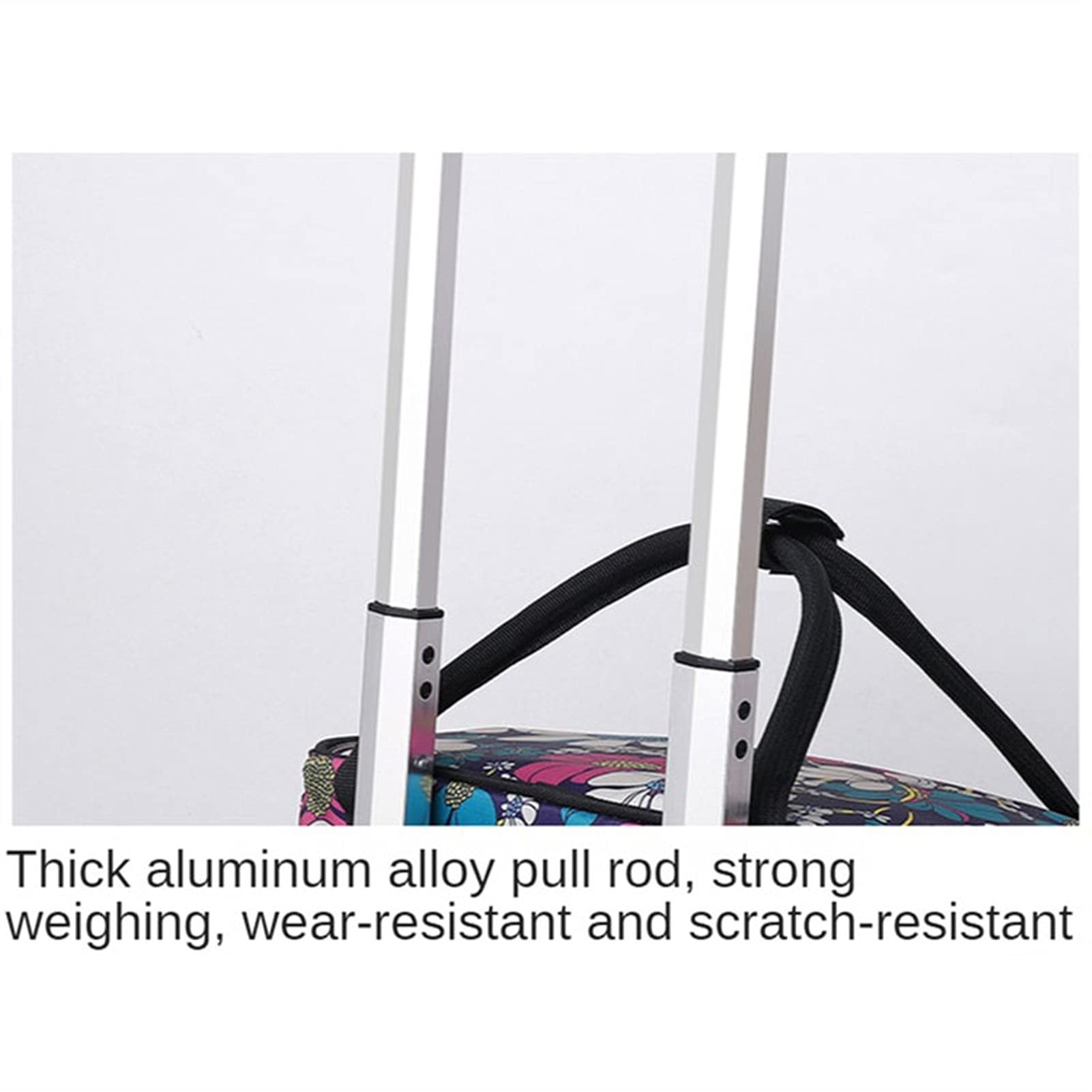 Carrello Spesa Carrello di utilità pieghevole Pieghevole Pieghevole Portatile Rotolamento della cassa a mano con Borsa for impieghi gravosi durevoli Pieghevole 4 ruote rotate for viaggi Carrello Porta