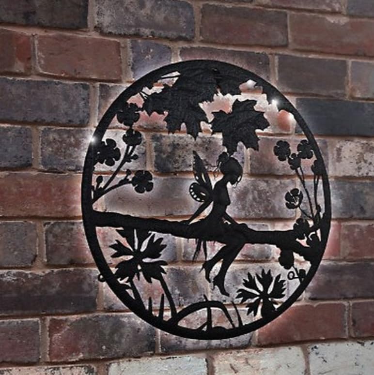 Garden Greatness - Solar Fairy Wall Art Garden Light, Wall Fence Light, Bright Garden