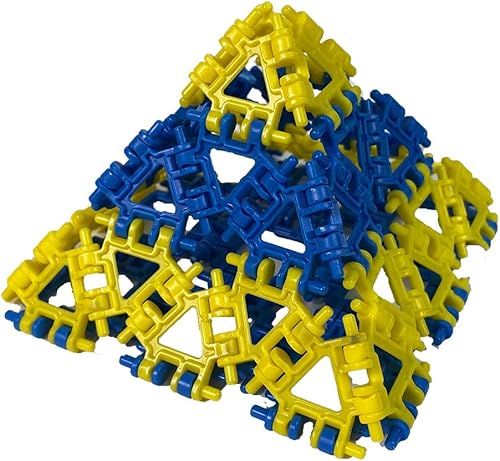 Miniatura 5 de That Hinge Toy - Juego de 82 piezas azul + rosa, animal + más juguete de construcción STEM