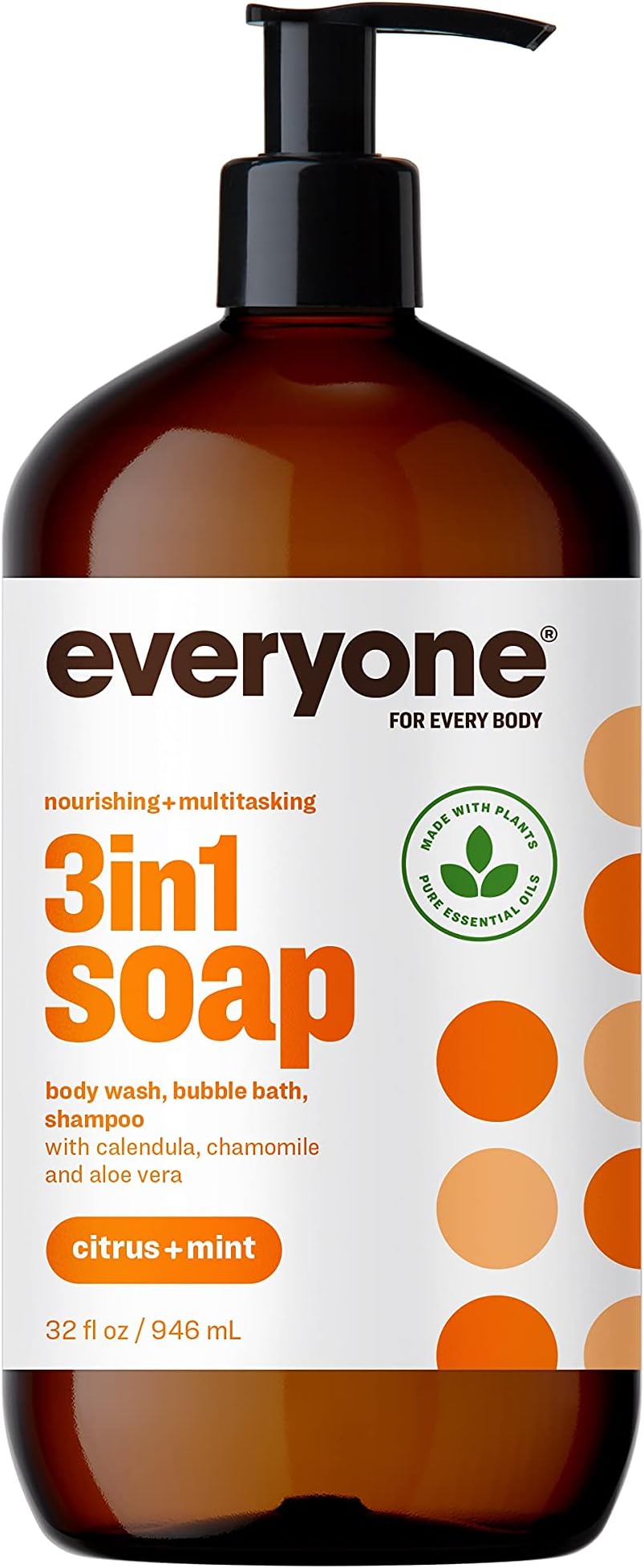 Everyone For Every Body Everyone 3-In-1 Soap, Citrus Plus Mint, 32 Ounce