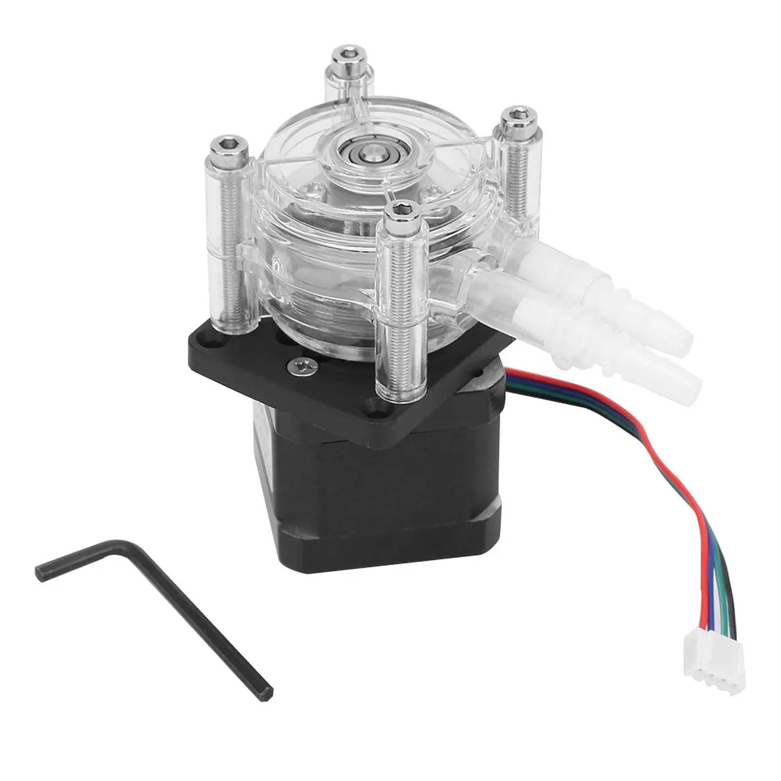 Bomba peristáltica de 6 a 30 V con motor paso a paso de gran caudal, tubo de bomba peristáltica de vacío for acuarios, laboratorios, análisis de agua