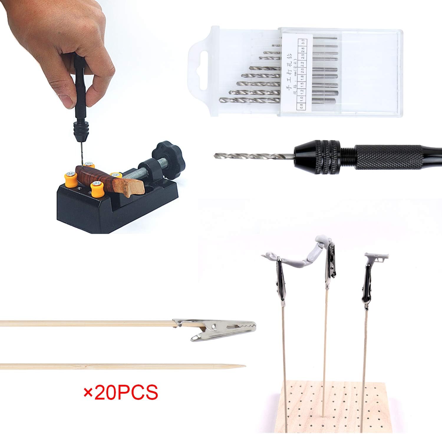 64PCS Model Hobby Tools Gundam Model Tools Kit,Hobby Model car Building Tools Gundam Modeler Tools Building Craft Set for Basic Model Building Repairing and Fixing