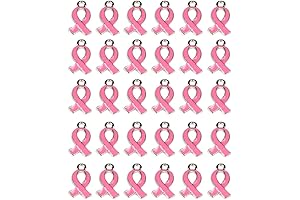 Breast Cancer Awareness Charms: Enchanting Ribbon Pendants for Advocacy and Expression