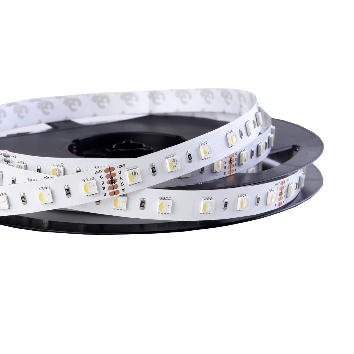 LED-Streifen RGBW 4 in 1: sehr hochwertiger LED-Streifen RGBW warmweiß (3000K) mit 60 LEDs pro Meter, hoch selektiert, 24V, 19,2W pro Meter (3000K IP65NANO Rolle 5m)